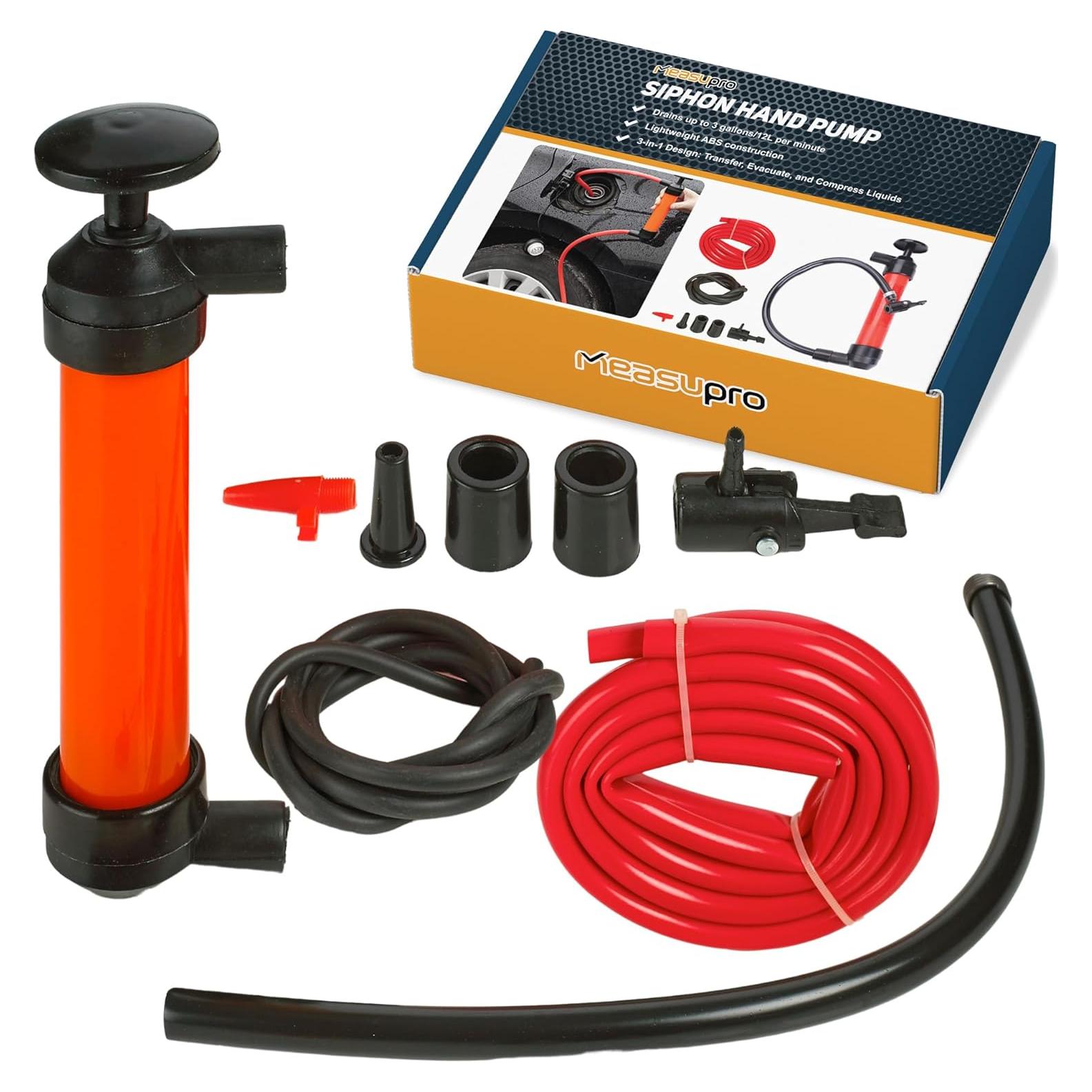 Bomba Manual de Sifón MeasuPro para Agua y Combustibles - 0.5 kg