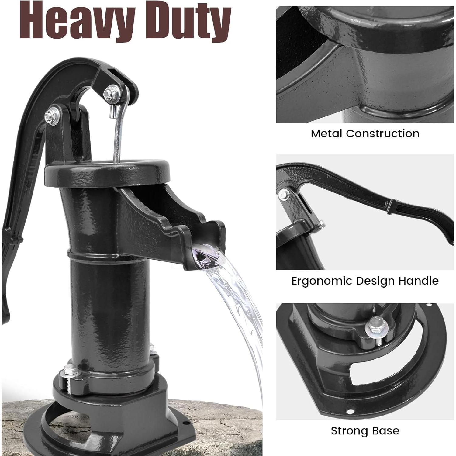 Bomba de Agua Manual iMeshbean de Hierro Fundido 762 cm