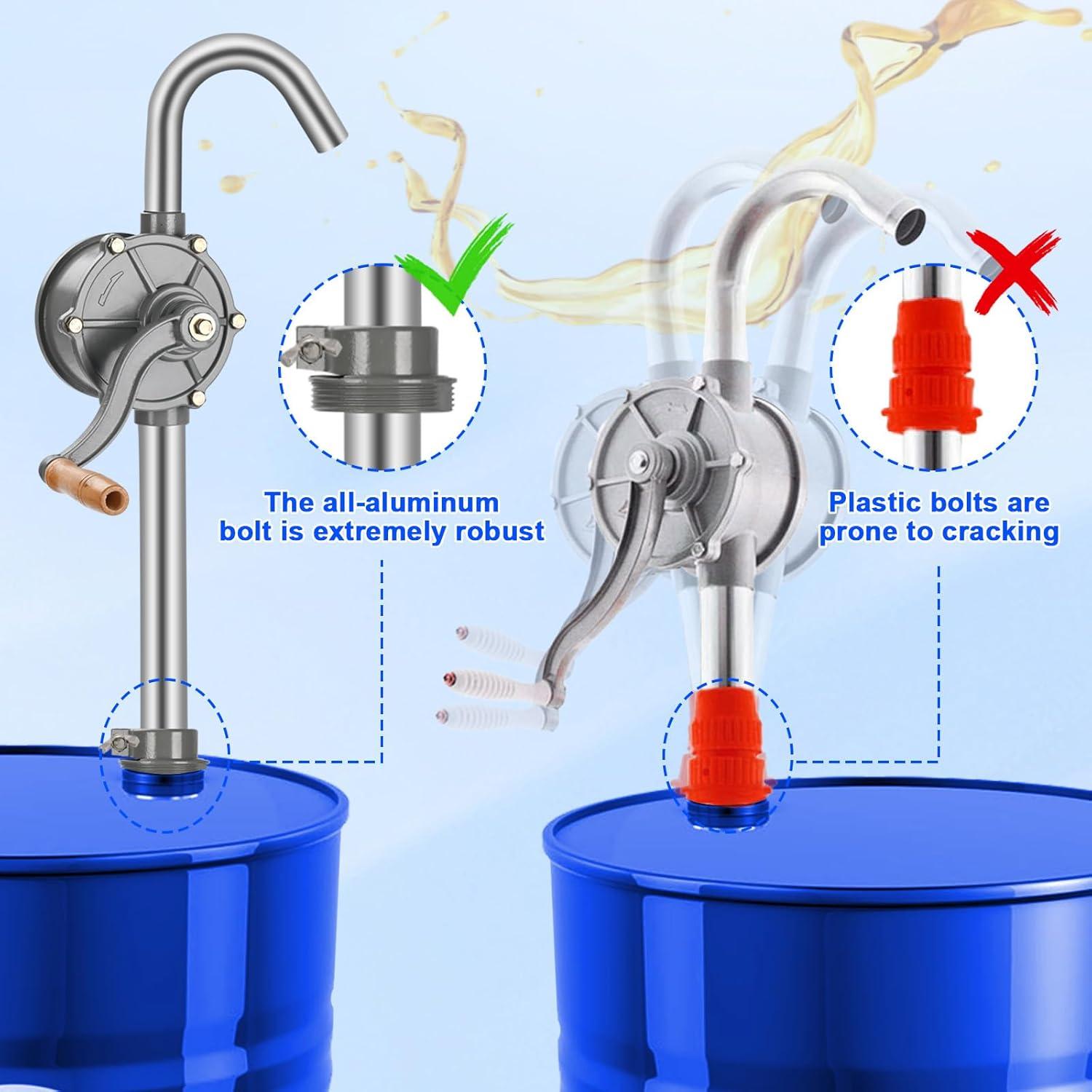 Bomba de tambor manual 55 galones shdzzdzswy aluminio
