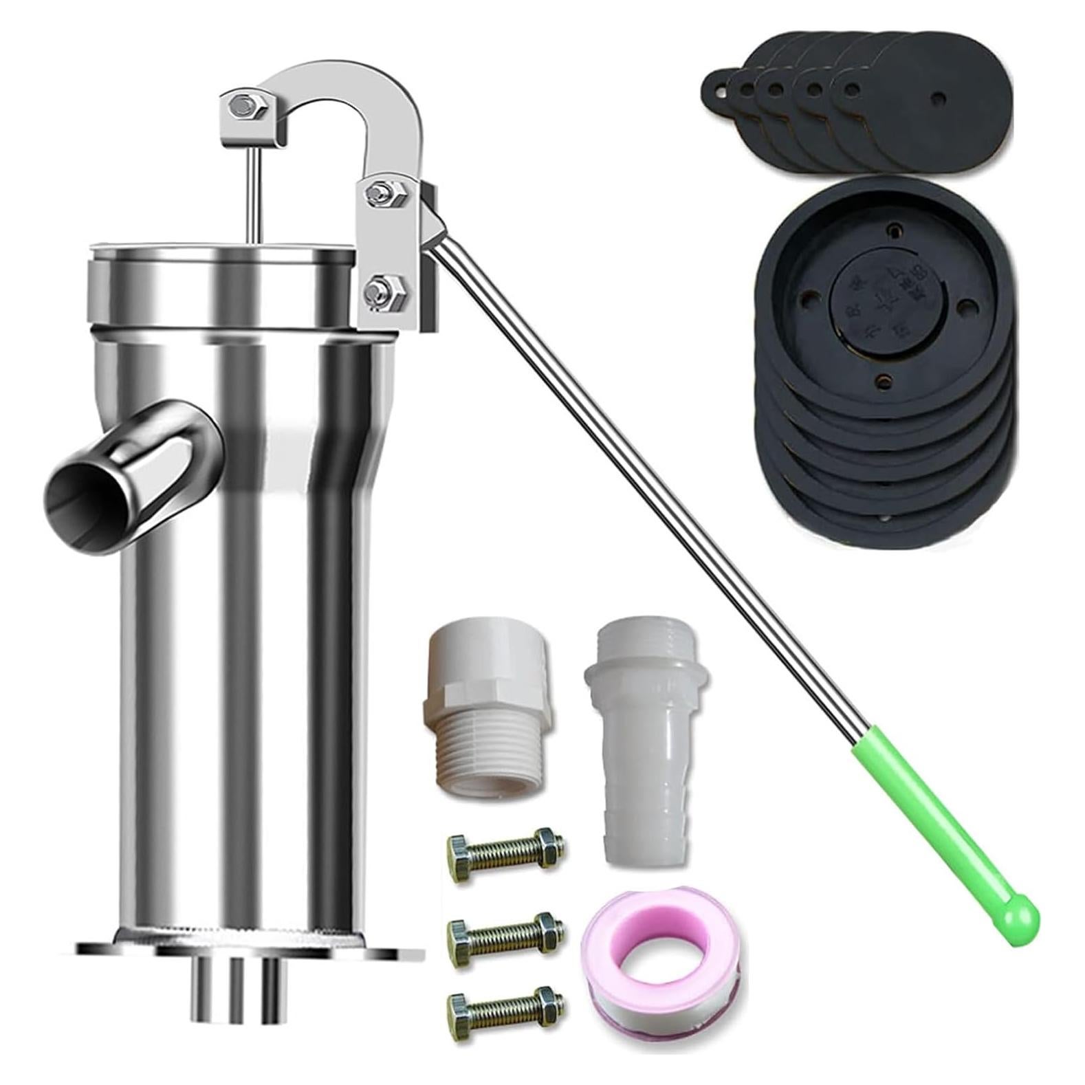 Bomba de pozo manual Locci de acero inoxidable 8m