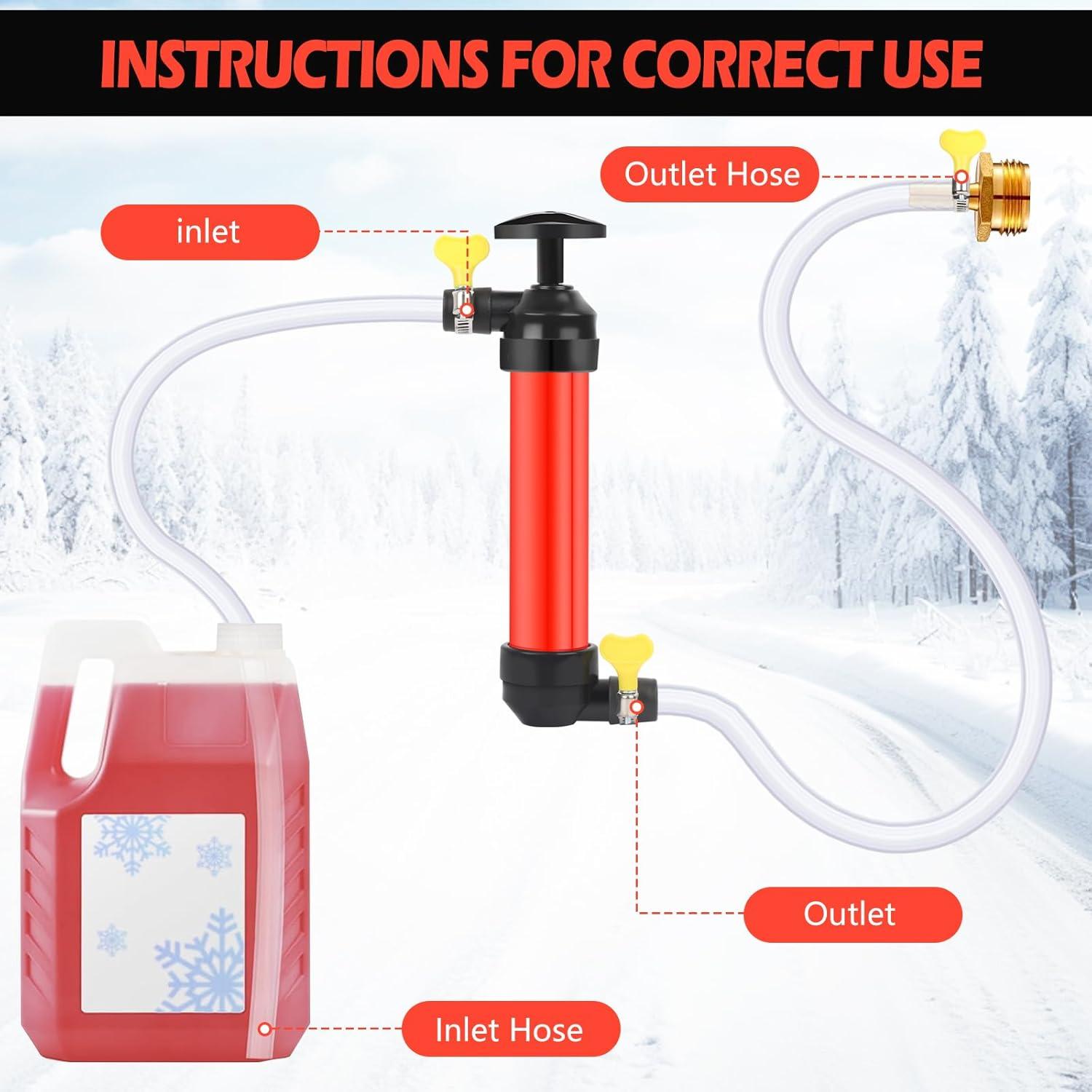 Kit de Bomba de Sifón Manual SVECPOYP para Anticongelante