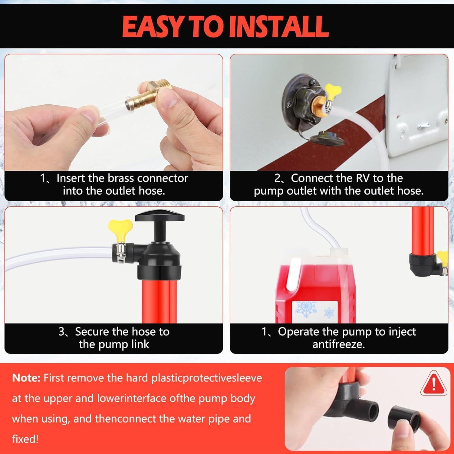 Kit de Bomba de Sifón Manual SVECPOYP para Anticongelante
