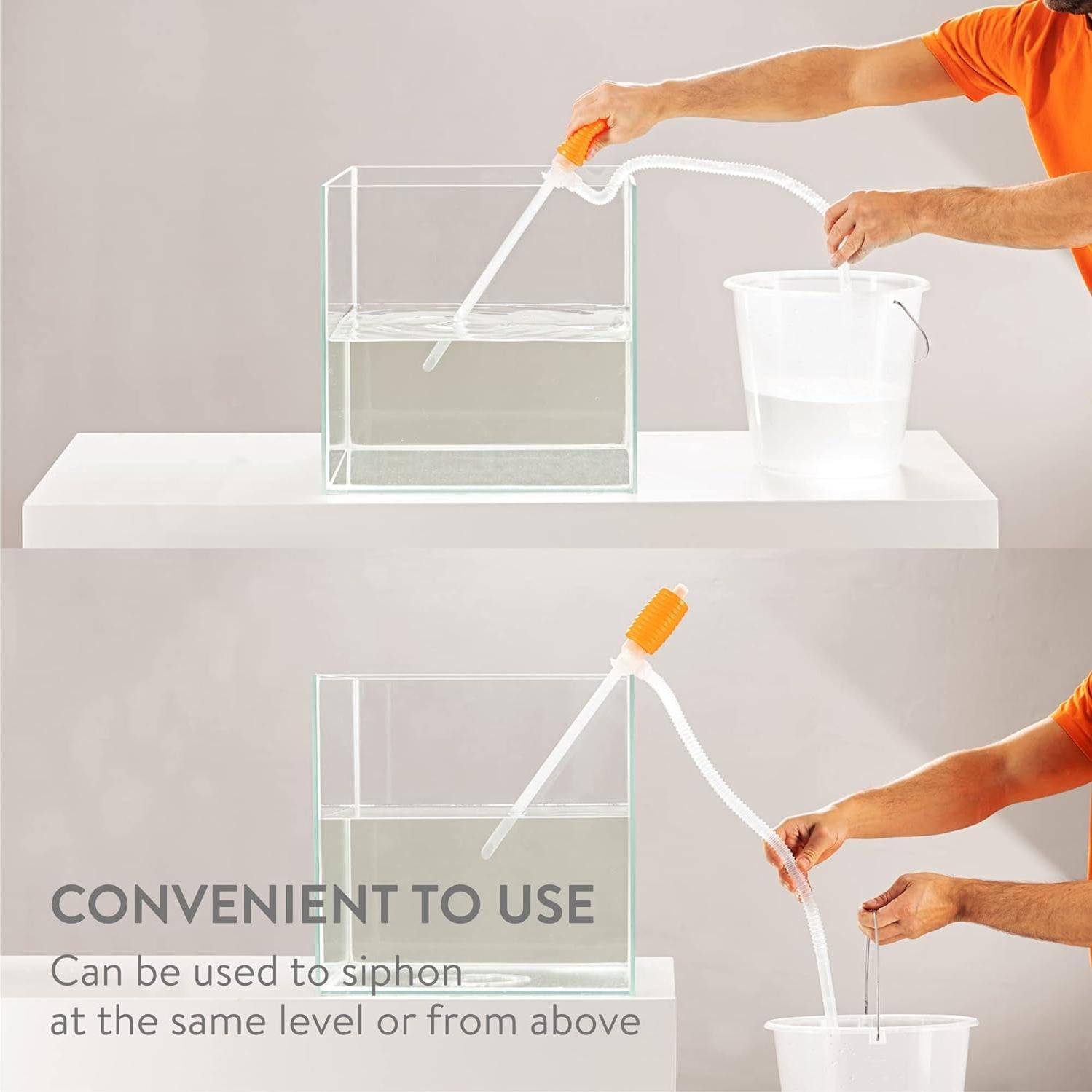 Bomba de Sifón Manual Luigi's para Agua y Combustible 10 L/min