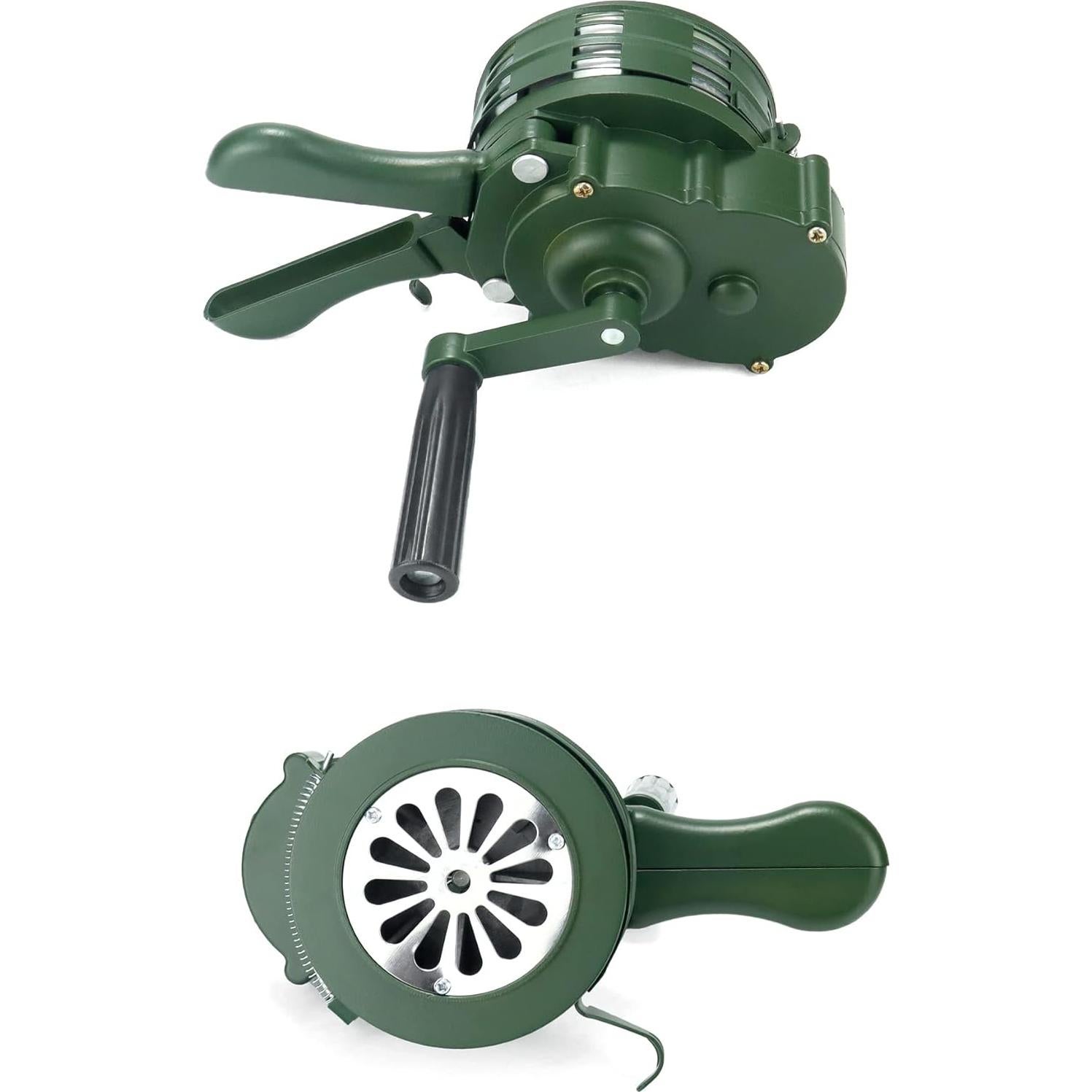 Sirena Manual de Emergencia QWORK 110dB Portátil Verde
