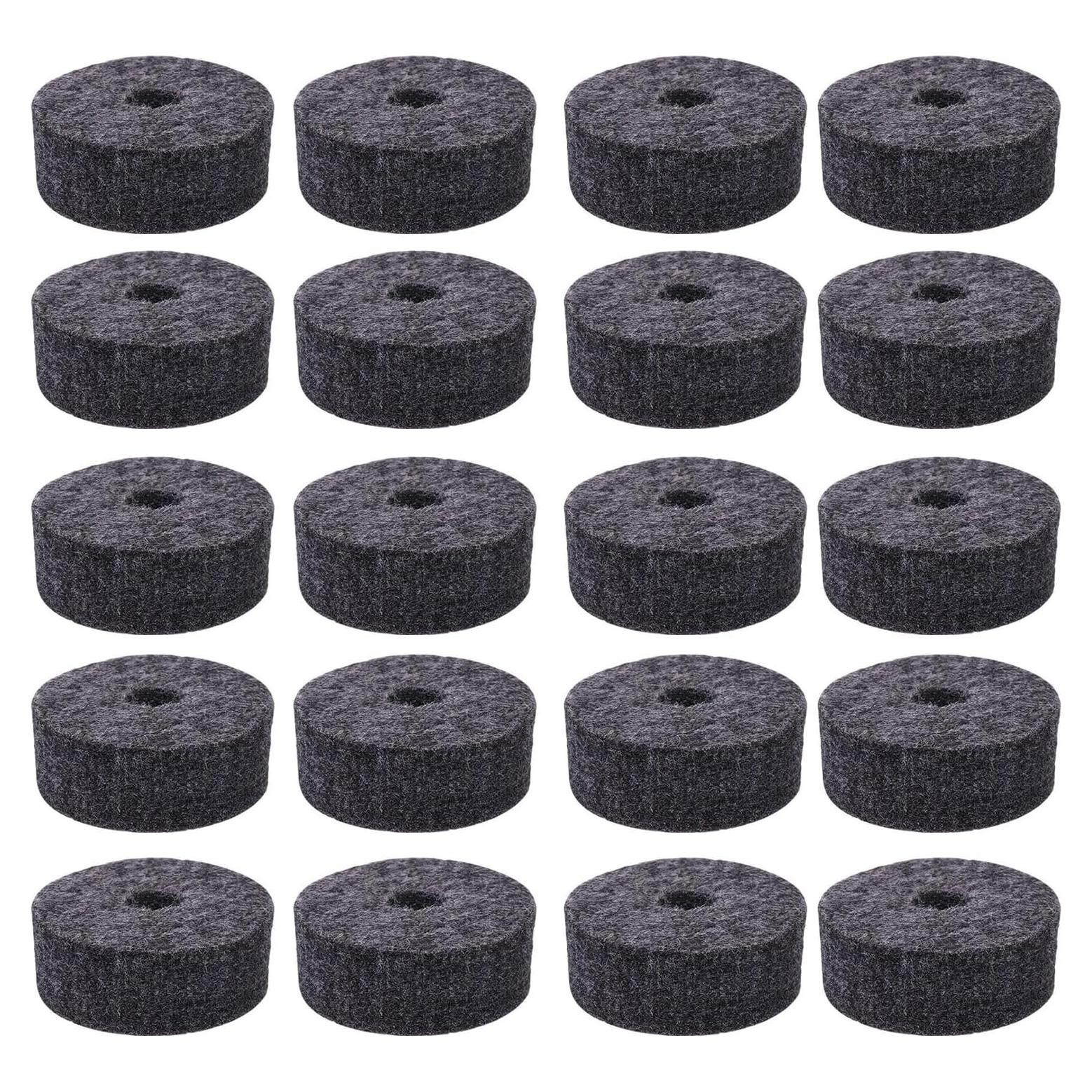 Arandelas de Fieltro A-xctoe para Platillos de Batería 20 Piezas