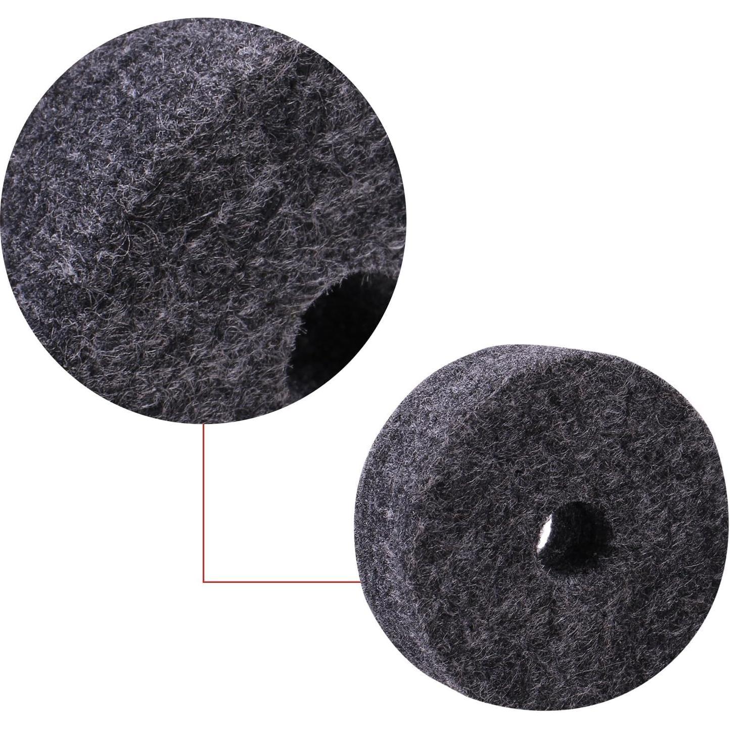 Arandelas de Fieltro A-xctoe para Platillos de Batería 20 Piezas