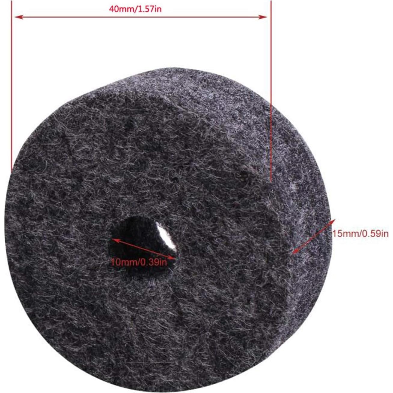 Arandelas de Fieltro A-xctoe para Platillos de Batería 20 Piezas