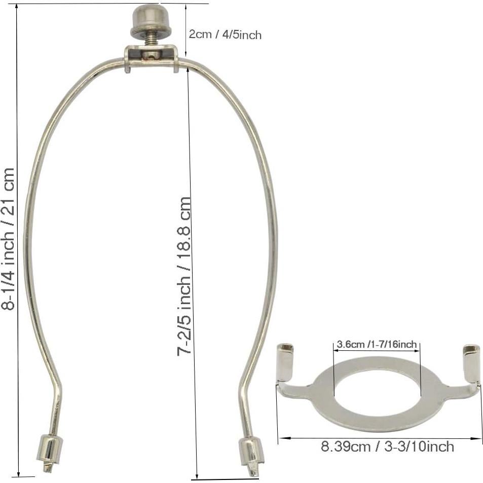 Soporte de Lámpara de Níquel Qcworldwide 20.8 cm Ajustable