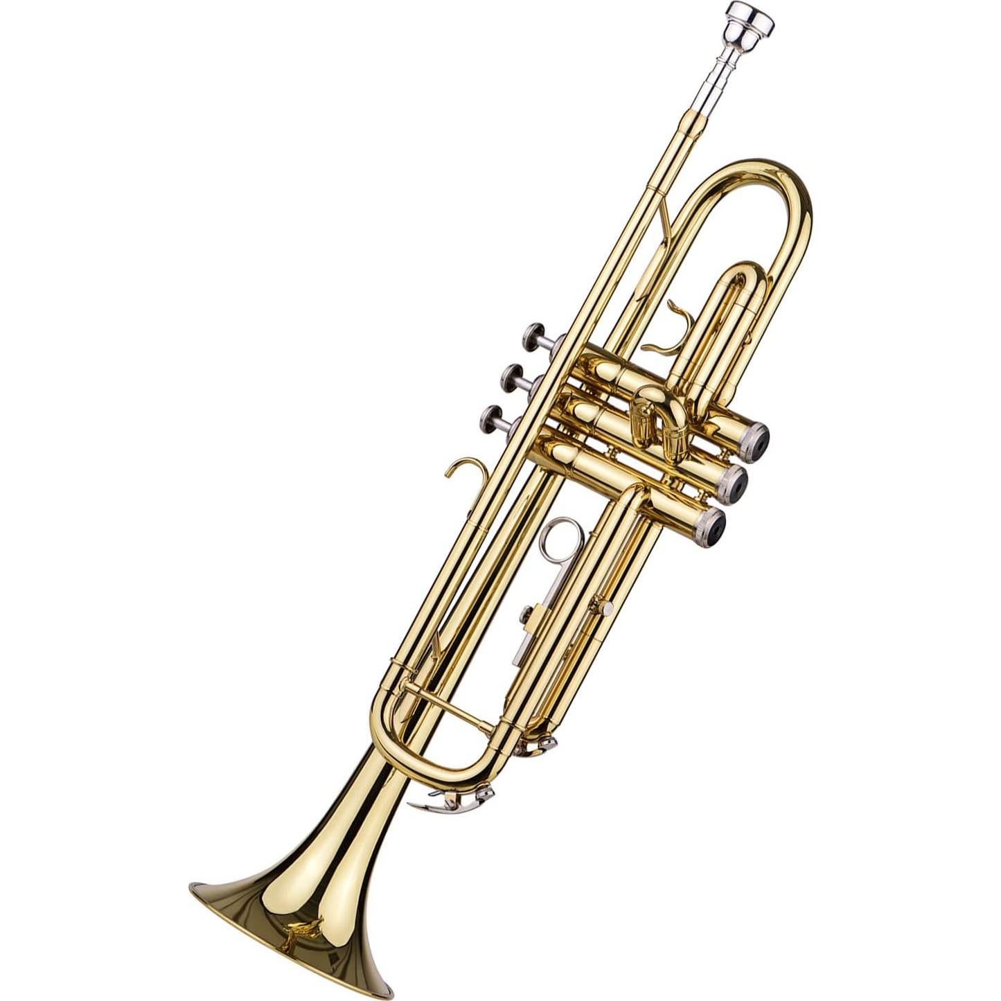 Trompeta Bb Latón NJE1593589103207TI con Boquilla y Guantes