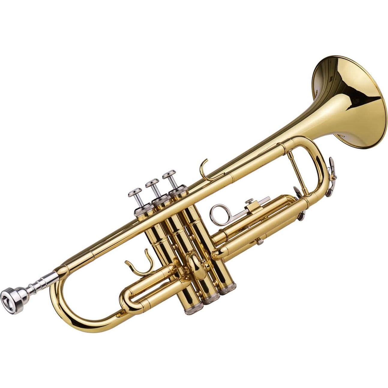 Trompeta Bb Latón NJE1593589103207TI con Boquilla y Guantes