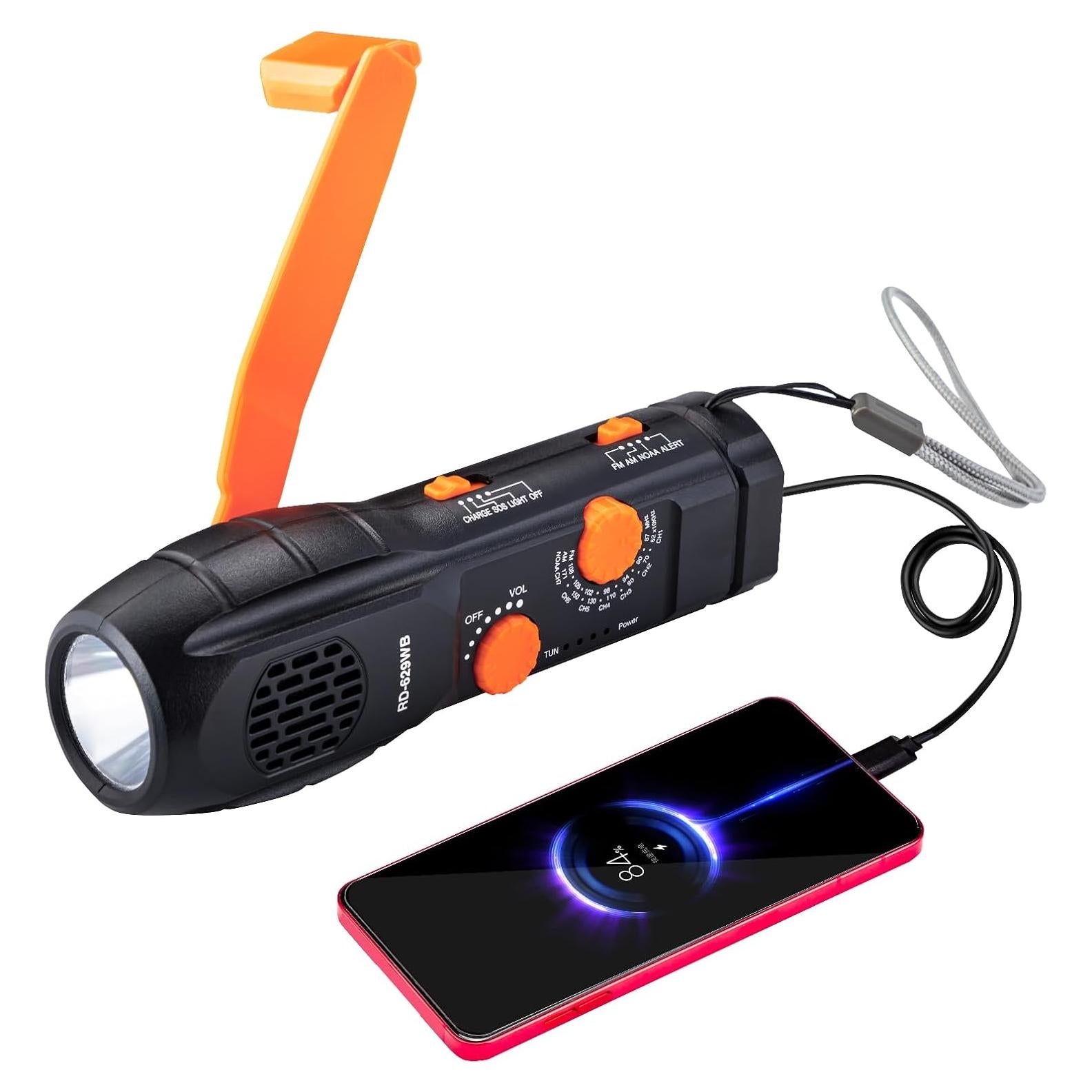 Radio de Emergencia Portátil DONGGUAN AM/FM NOAA con Linterna