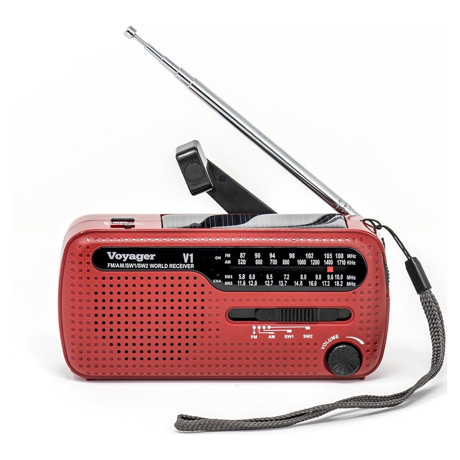 Radio de Emergencia Kaito V1 Voyager Solar/Dynamo AM/FM SW