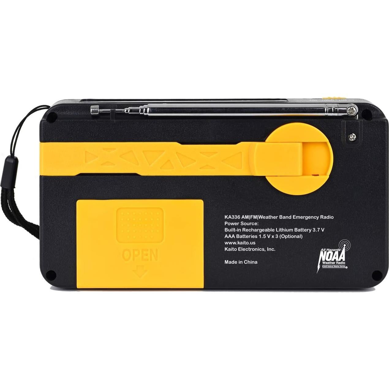 Radio de Emergencia Kaito KA336 AM/FM con Linterna LED y Cargador USB