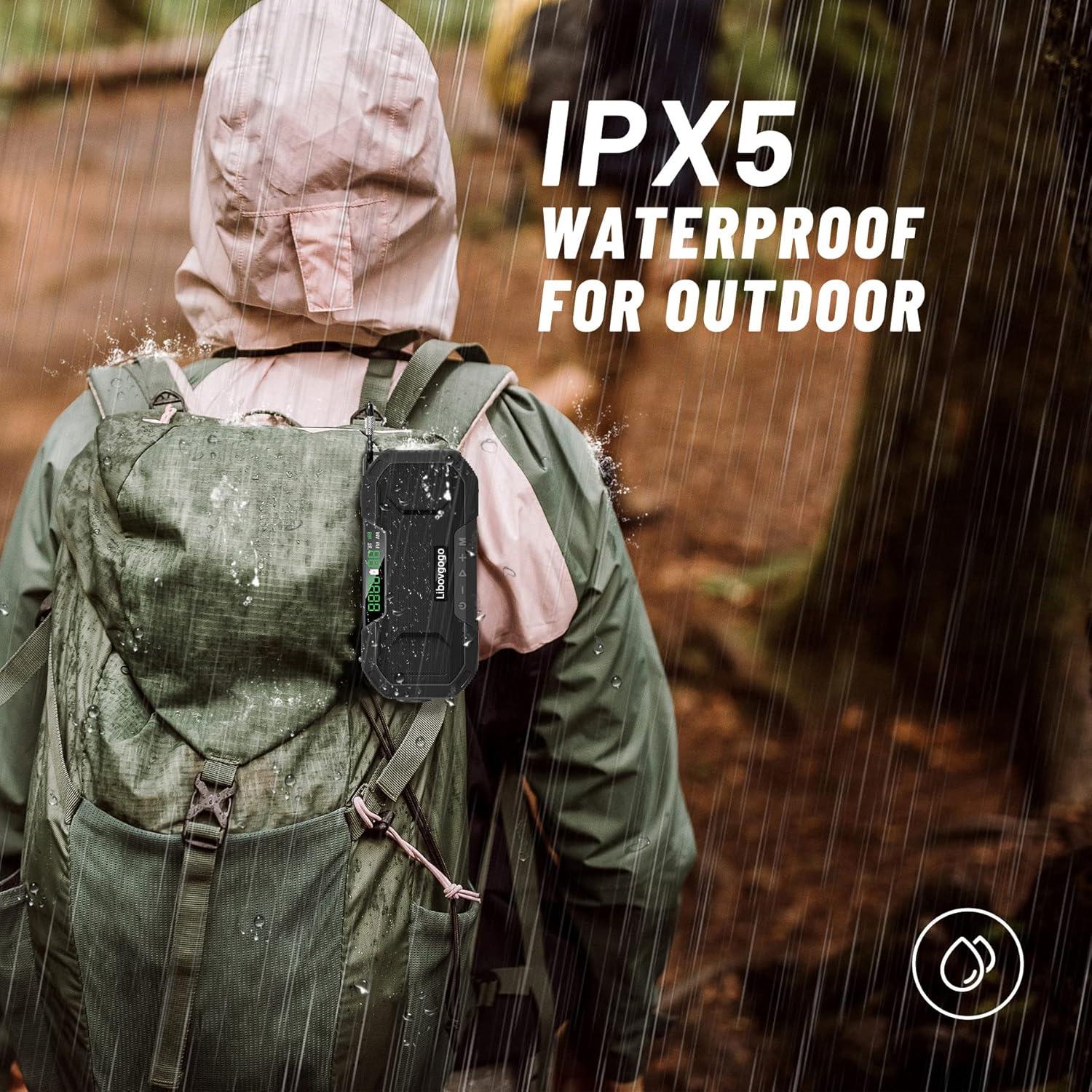 Radio de Emergencia Bluetooth Libovgogo con Linterna 5000mAh