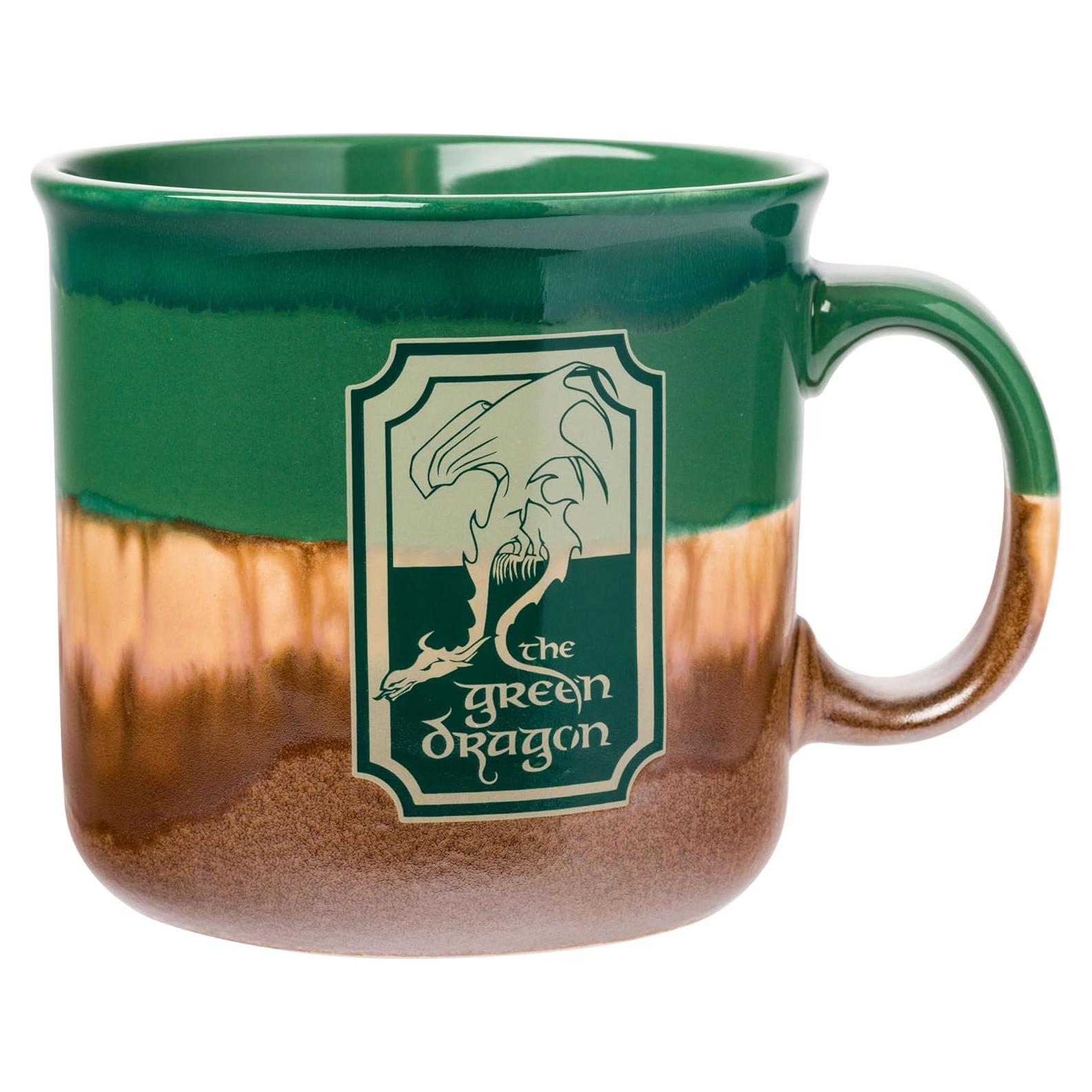 Taza Camper Silver Buffalo El Dragón Verde 591 ml