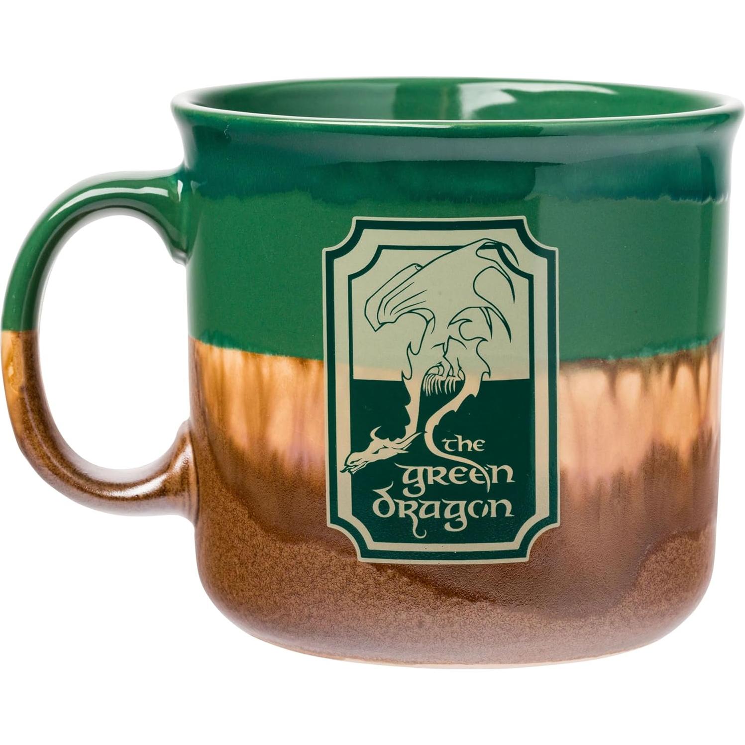 Taza Camper Silver Buffalo El Dragón Verde 591 ml