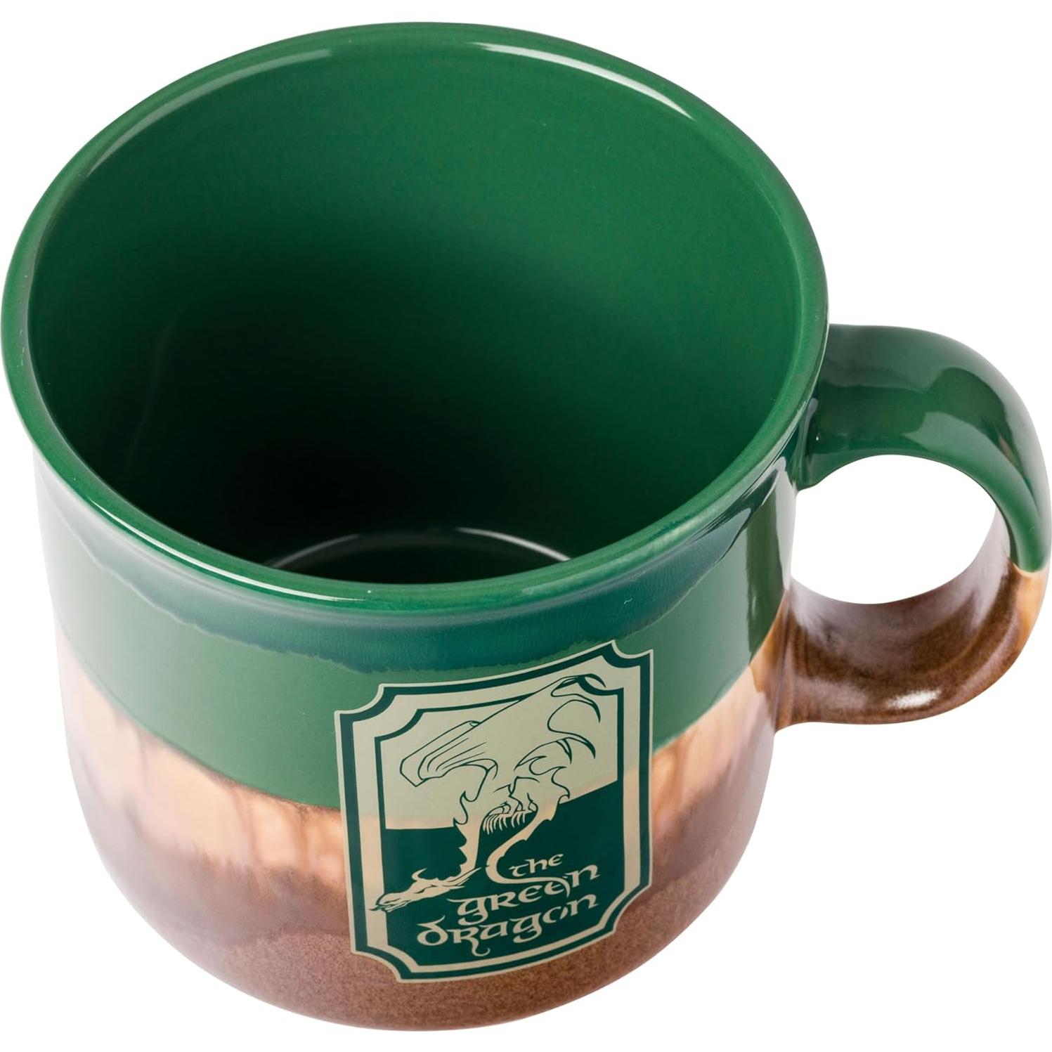 Taza Camper Silver Buffalo El Dragón Verde 591 ml
