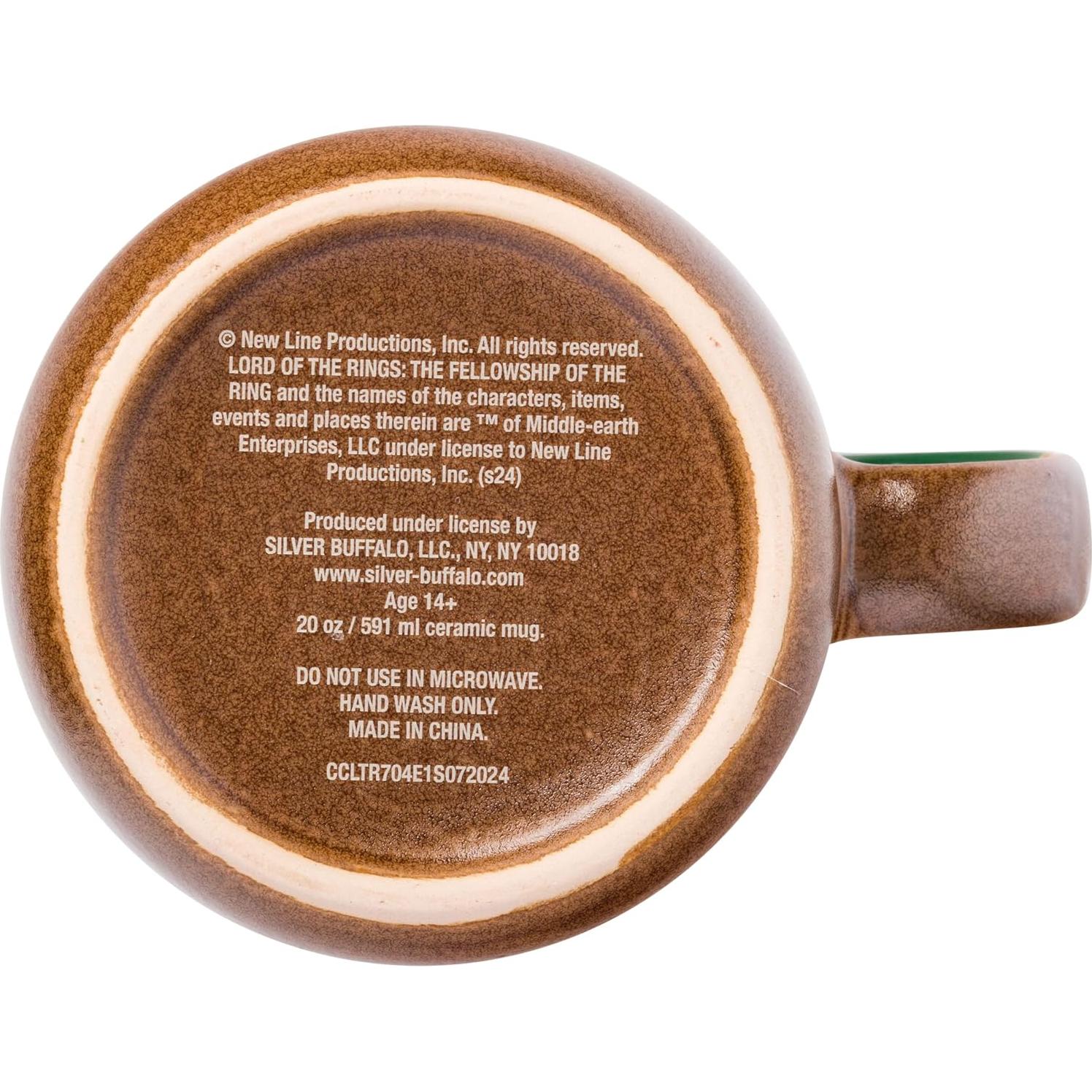 Taza Camper Silver Buffalo El Dragón Verde 591 ml