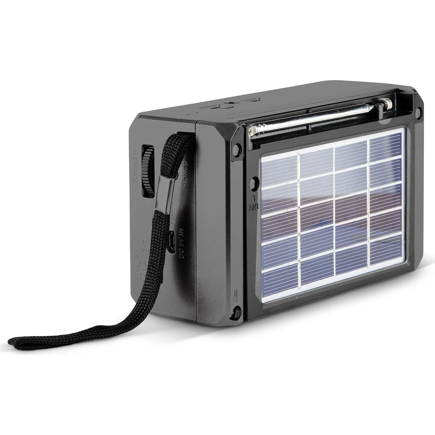 Radio Solar QFX R-37 6-Bandas AM/FM/SW con Linterna LED