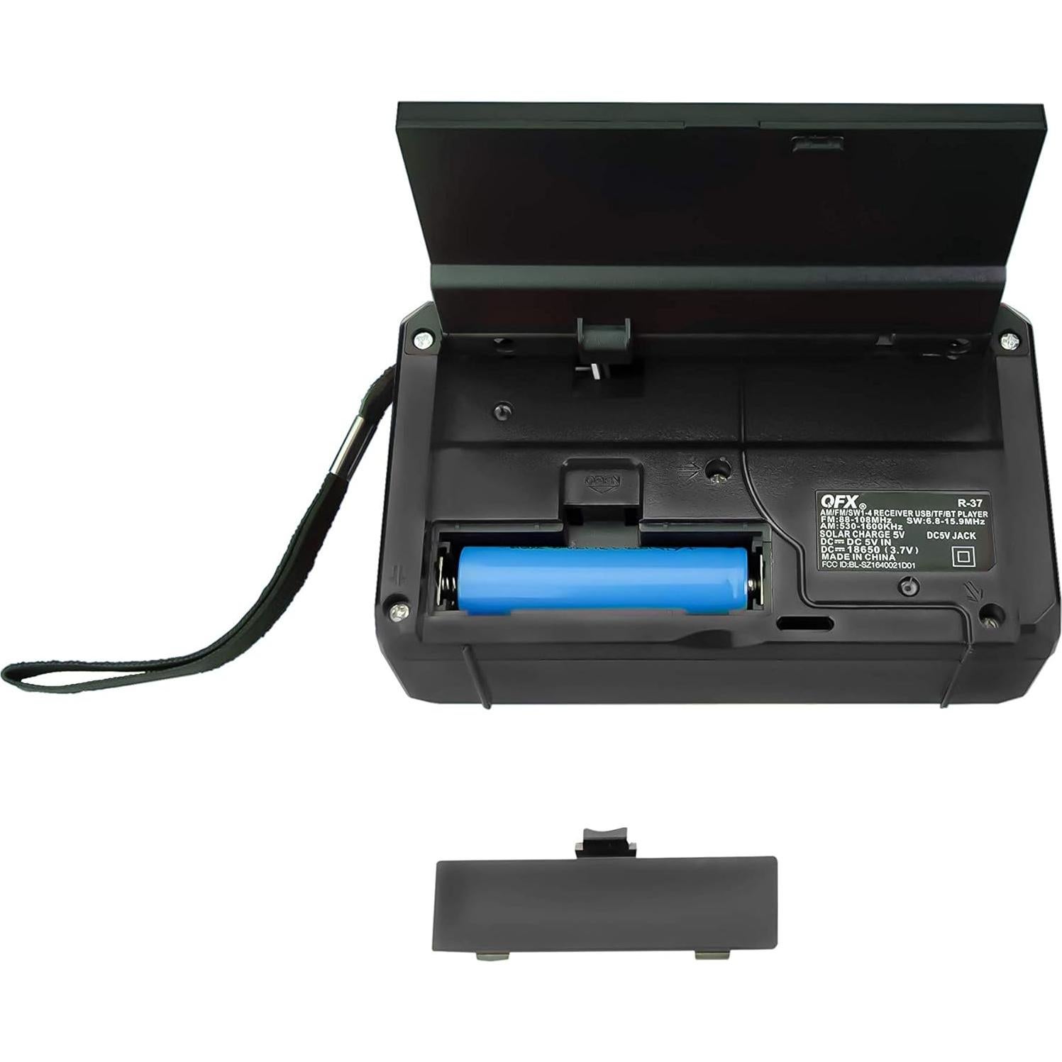 Radio Solar QFX R-37 6-Bandas AM/FM/SW con Linterna LED