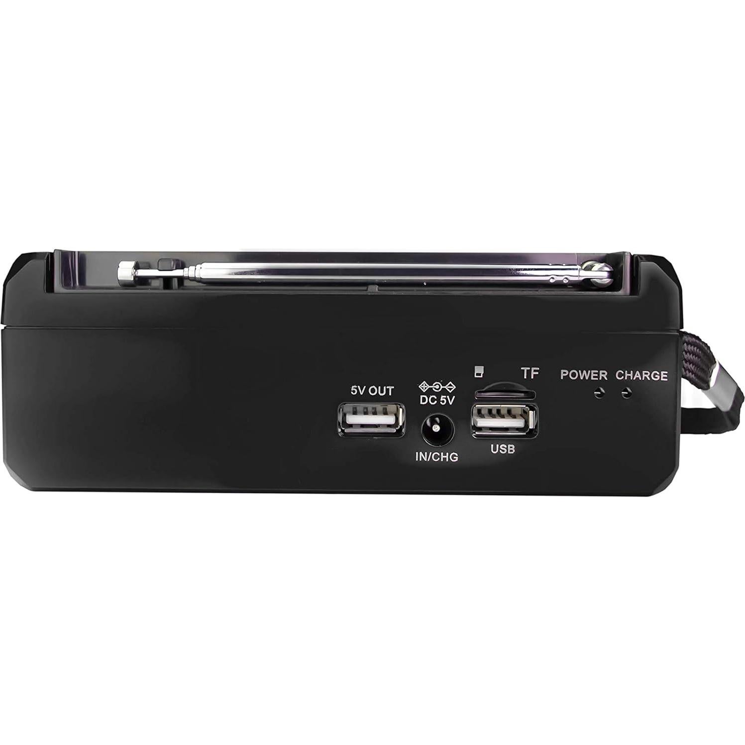 Radio Solar QFX R-37 6-Bandas AM/FM/SW con Linterna LED