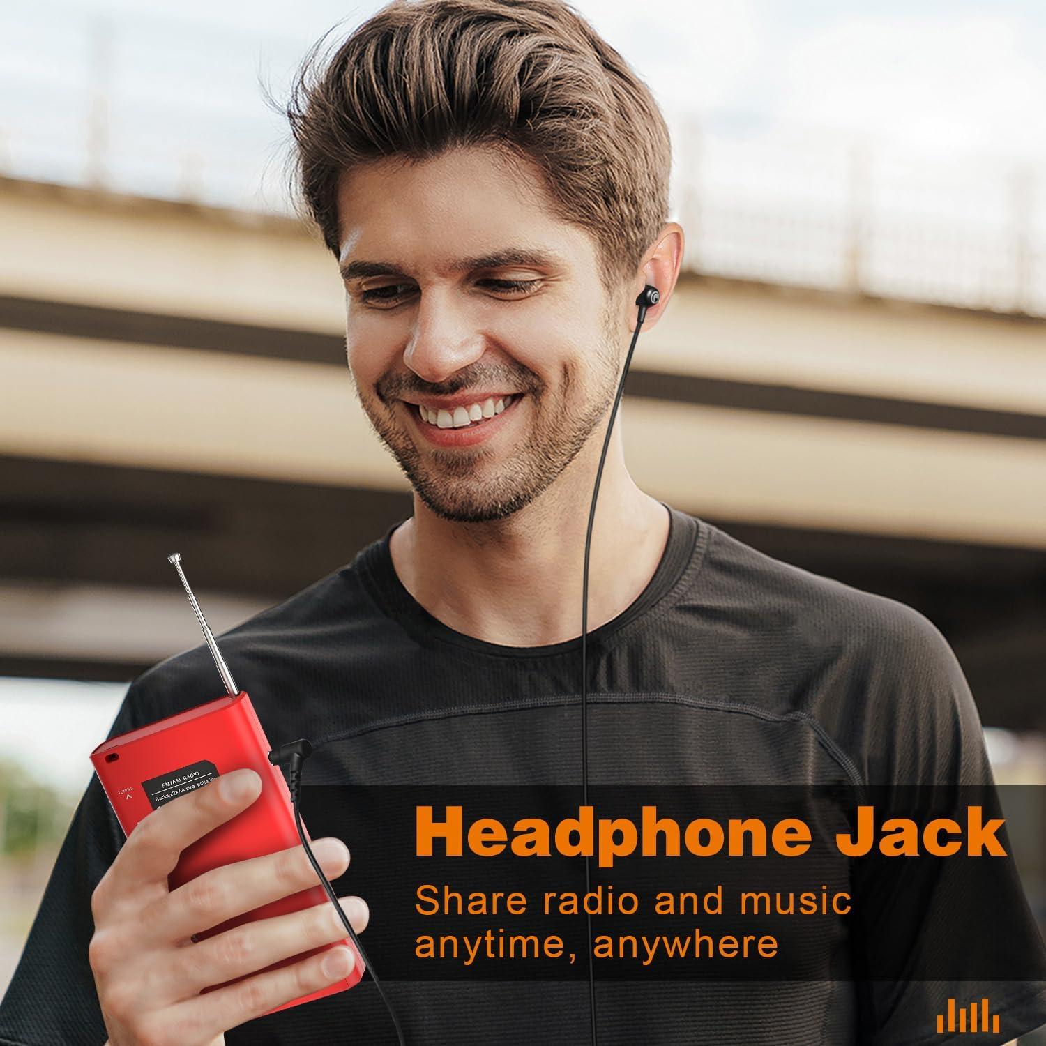 Radio Meteorológica NOAA Goodes Portátil AM FM 125g Rojo