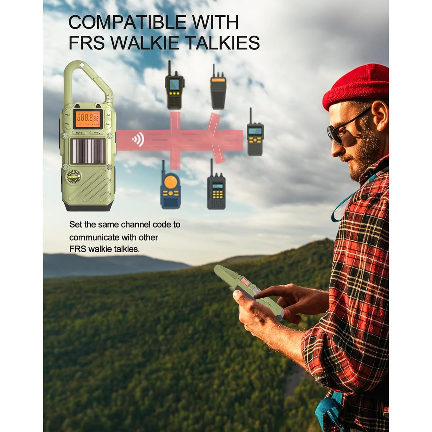 Radio de Emergencia MDROKUN Q668 con Alerta NOAA y Walkie Talkie