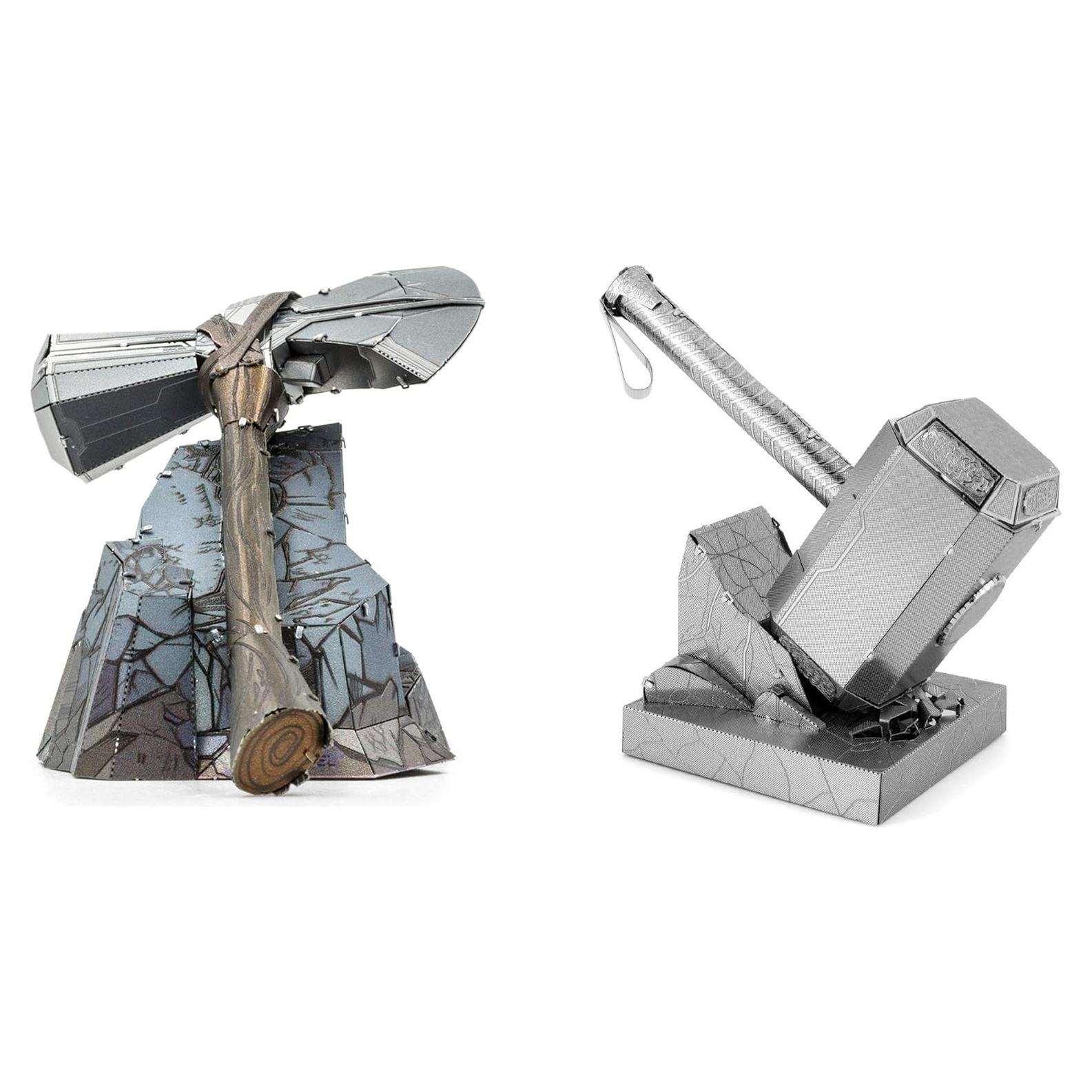 Kits de Modelos 3D Marvel Thor - Stormbreaker y Mjolnir
