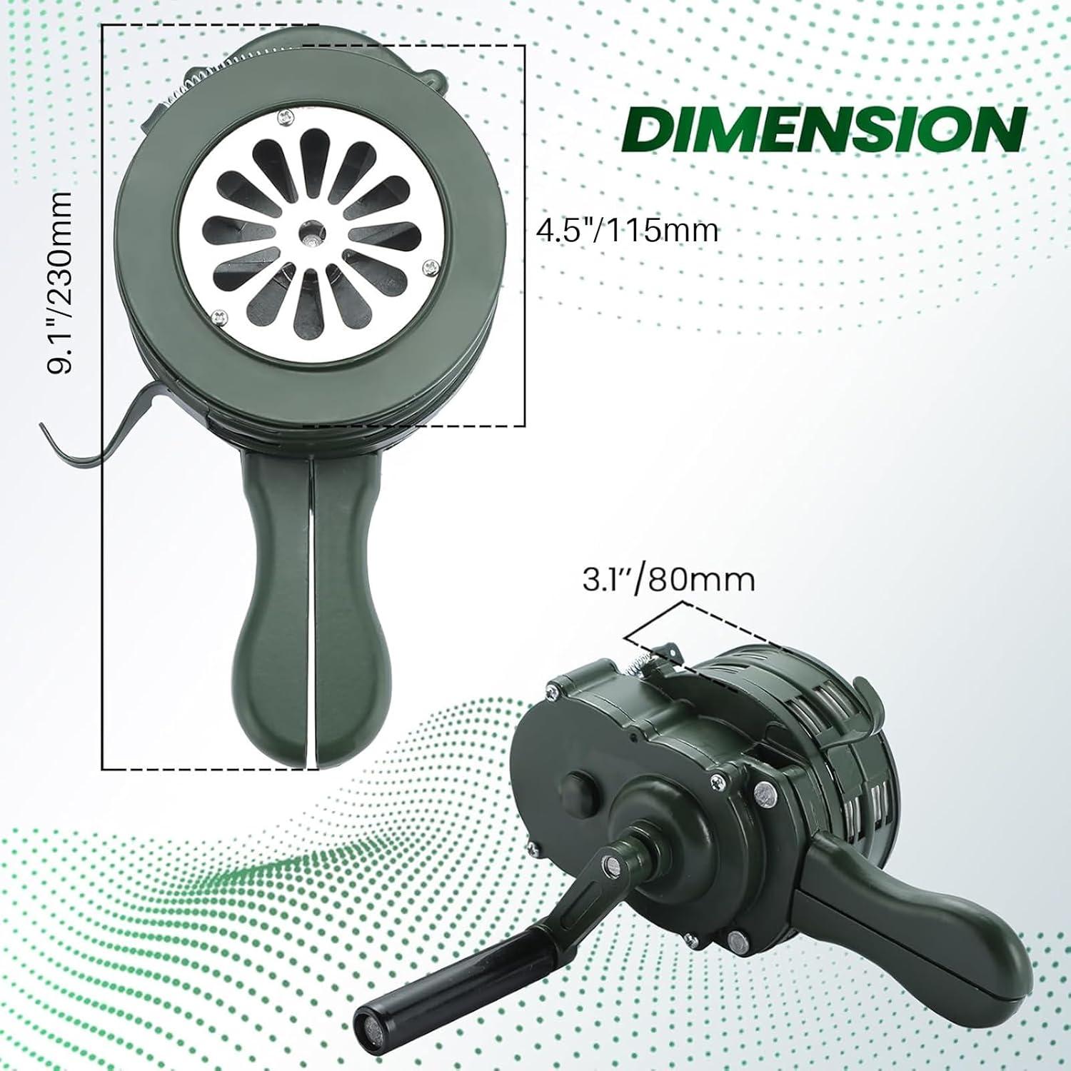 Sirena de Aire Portátil MAOPINER 110dB Alarma de Mano