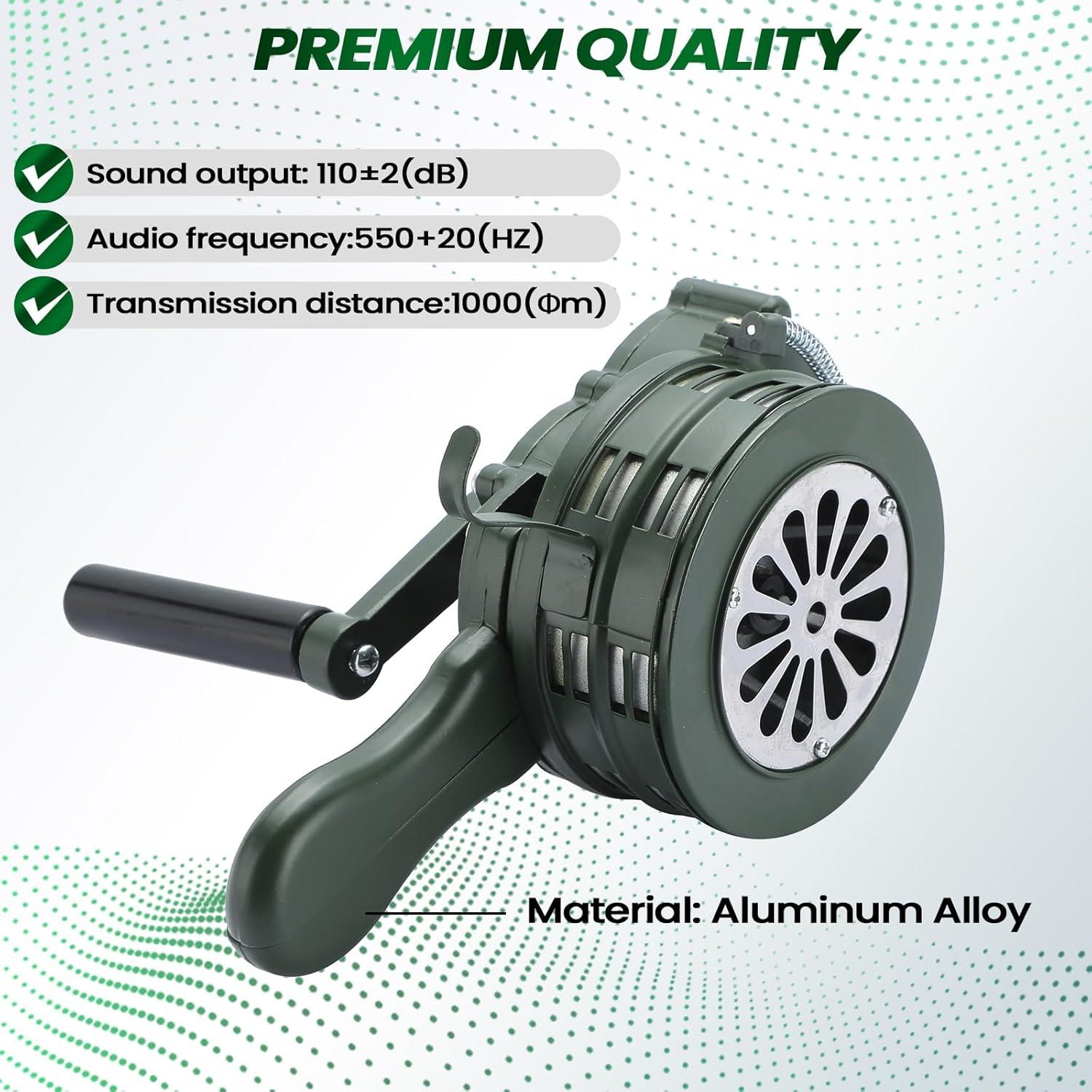 Sirena de Aire Portátil MAOPINER 110dB Alarma de Mano