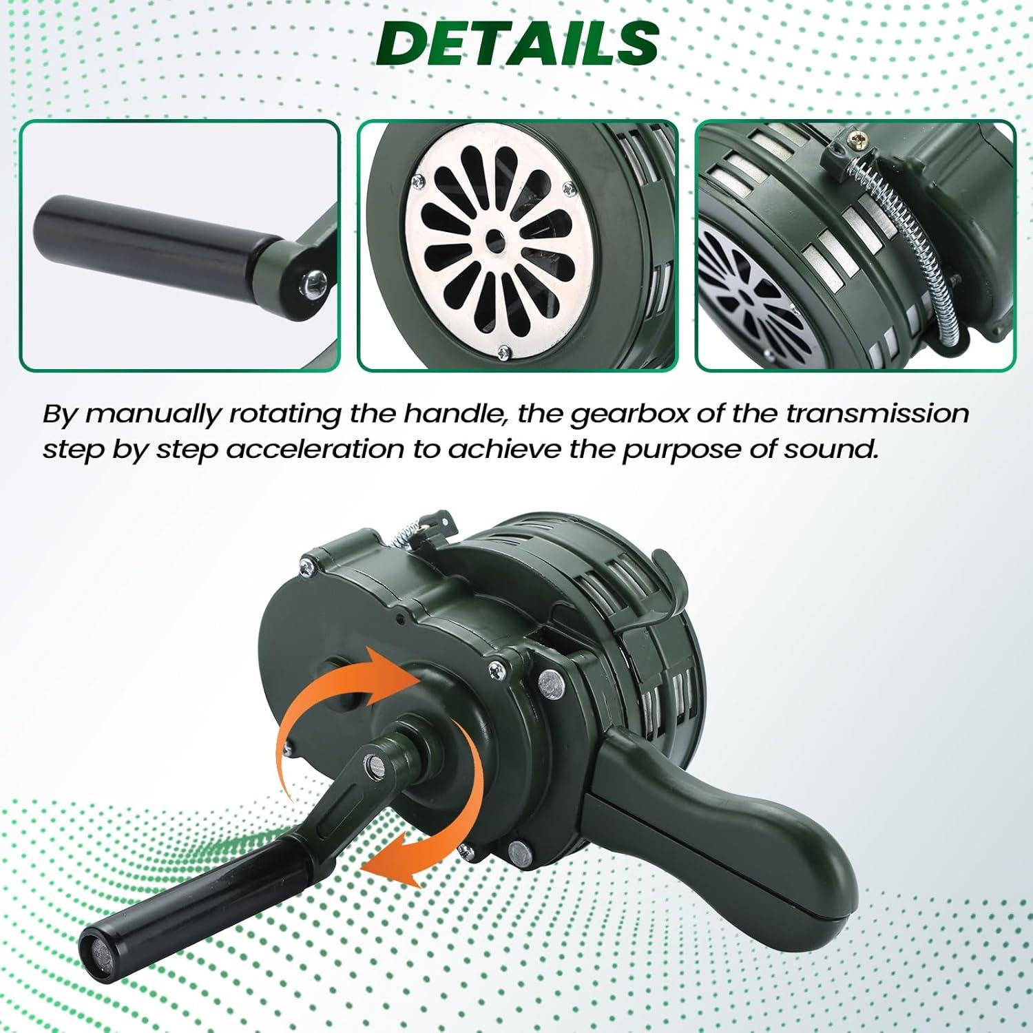 Sirena de Aire Portátil MAOPINER 110dB Alarma de Mano