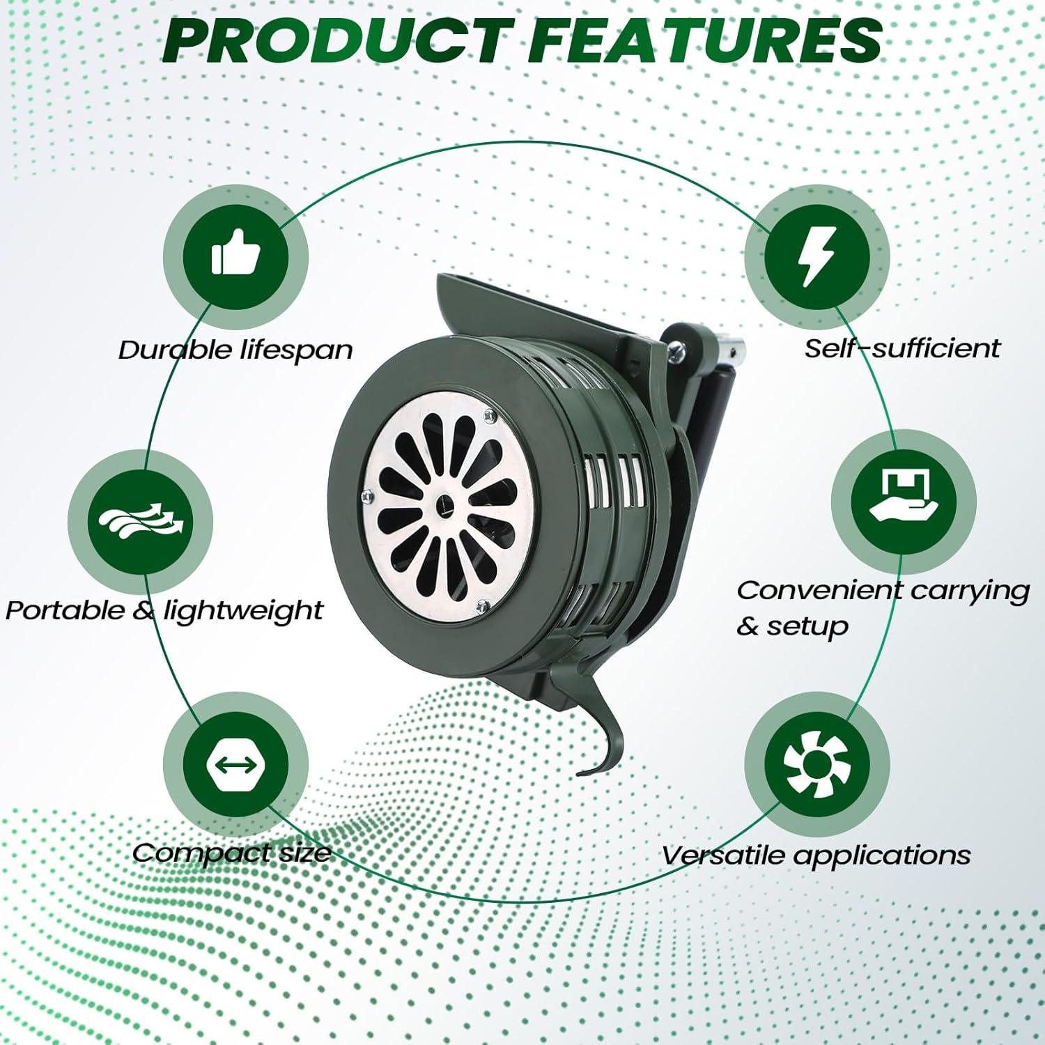 Sirena de Aire Portátil MAOPINER 110dB Alarma de Mano