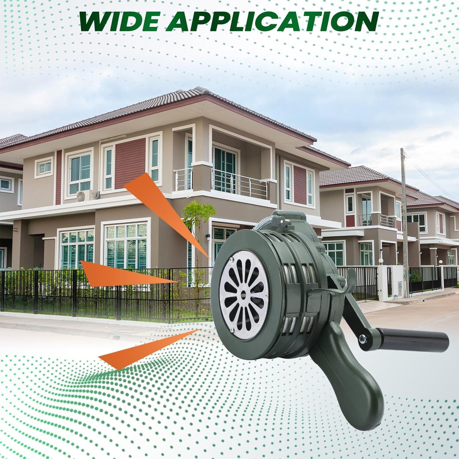 Sirena de Aire Portátil MAOPINER 110dB Alarma de Mano