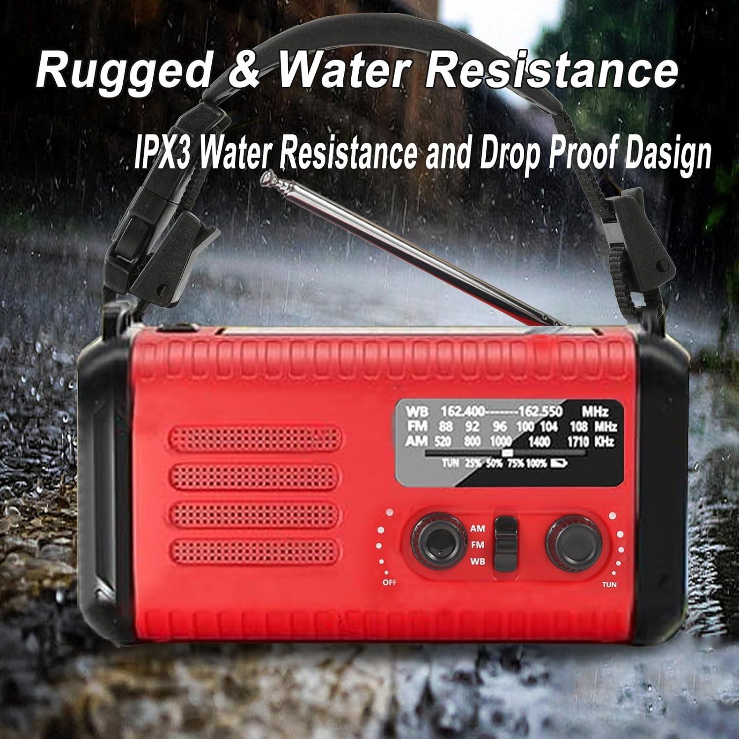 Radio de Emergencia Solar iRonthunder 20000mAh AM FM NOAA