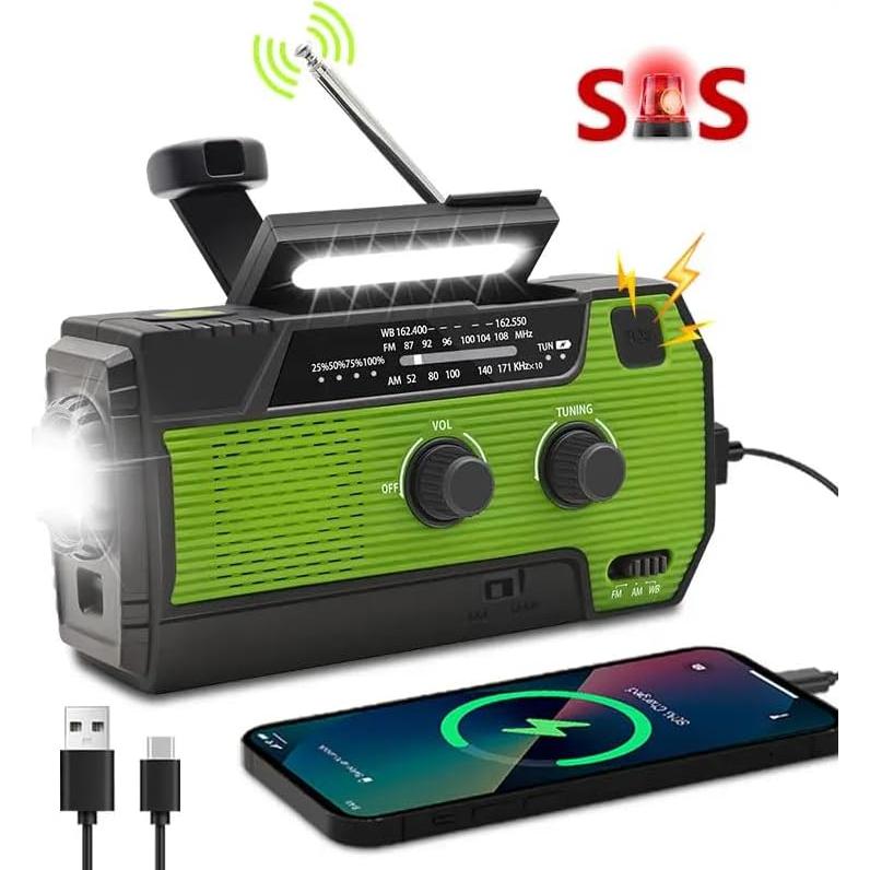 Radio Meteorológica de Emergencia MangePagar 4000mAh Solar