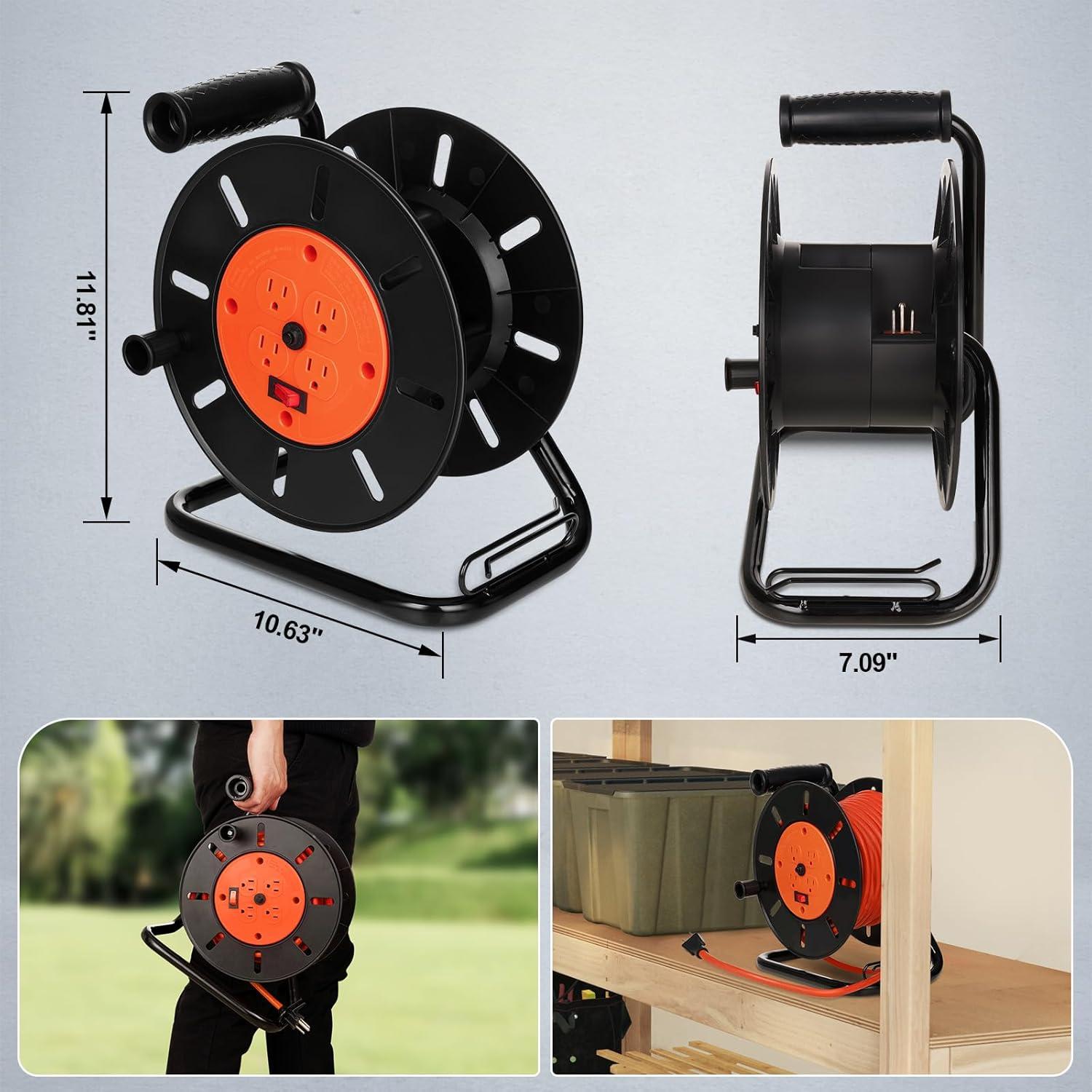 Carrete de Almacenamiento de Cables SURAIELEC 15A 100 pies
