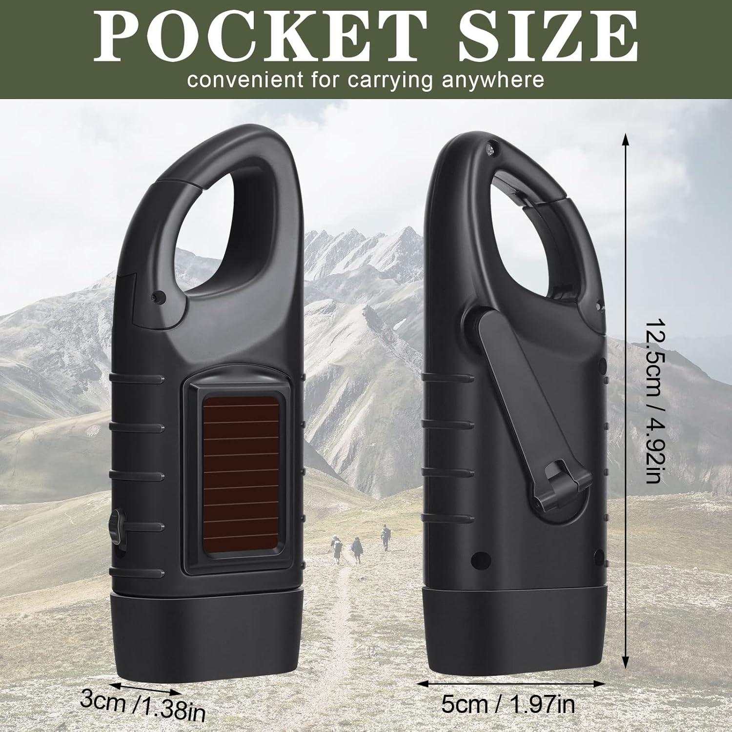 Linterna de Manivela Solar Leelosp 9 Piezas LED para Emergencias