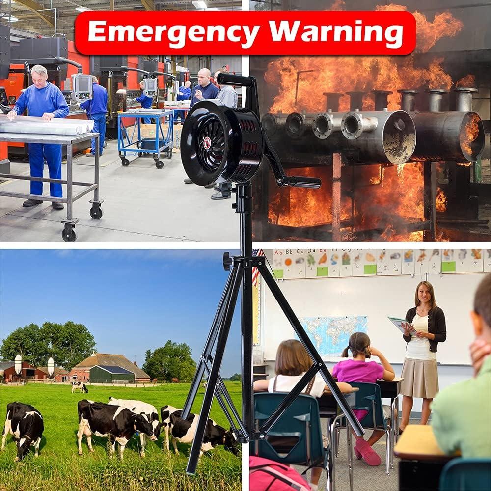 Sirena Manual Vixen Horns VXS-2000MTP con Trípode Ajustable