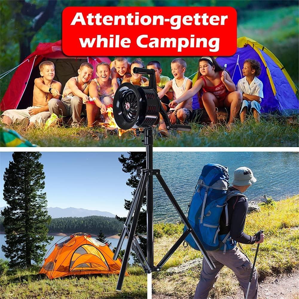 Sirena Manual Vixen Horns VXS-2000MTP con Trípode Ajustable