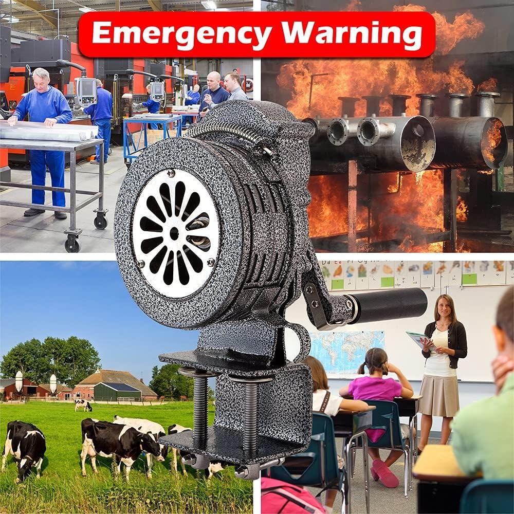 Sirena de Manivela Vixen VXS-1000EM, Alarma de Aire 110 dB