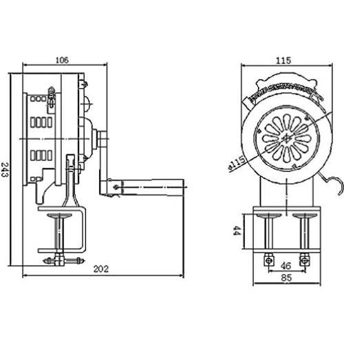 Sirena de Manivela Vixen VXS-1000EM, Alarma de Aire 110 dB