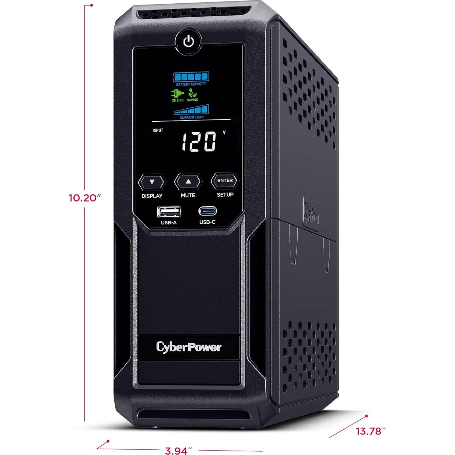 UPS Inteligente LCD CyberPower BRG1500AVRLCD2 1500VA 12 Salidas