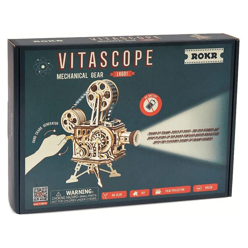 Kit de Proyector de Película Vintage ROKR Vitascope 183 Piezas