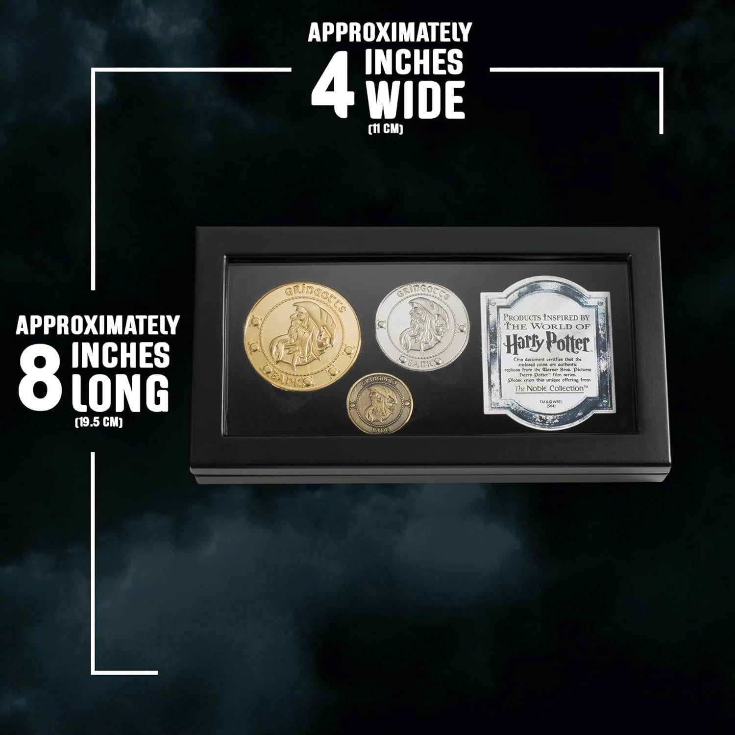 Monedas del Banco Gringotts The Noble Collection 3 piezas
