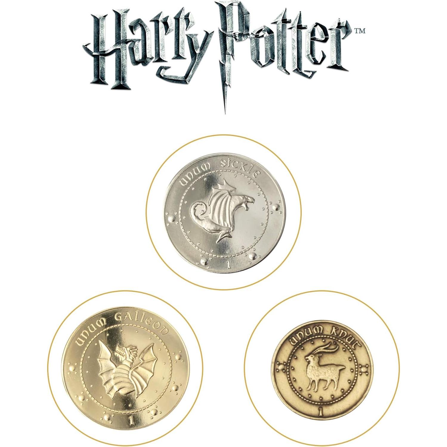 Monedas del Banco Gringotts The Noble Collection 3 piezas