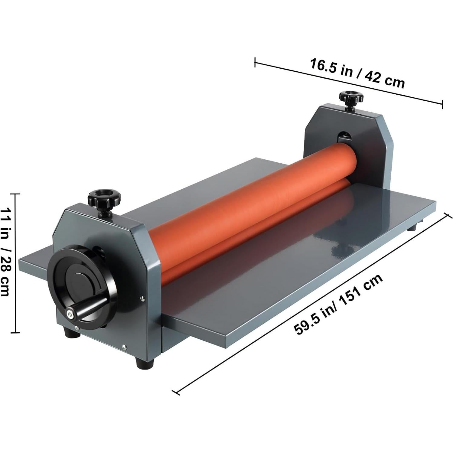 Happybuy 51 Inch Cold Laminator - Manual Vinyl Photo Film. Hand Crank Pressure. 10mm Laminator