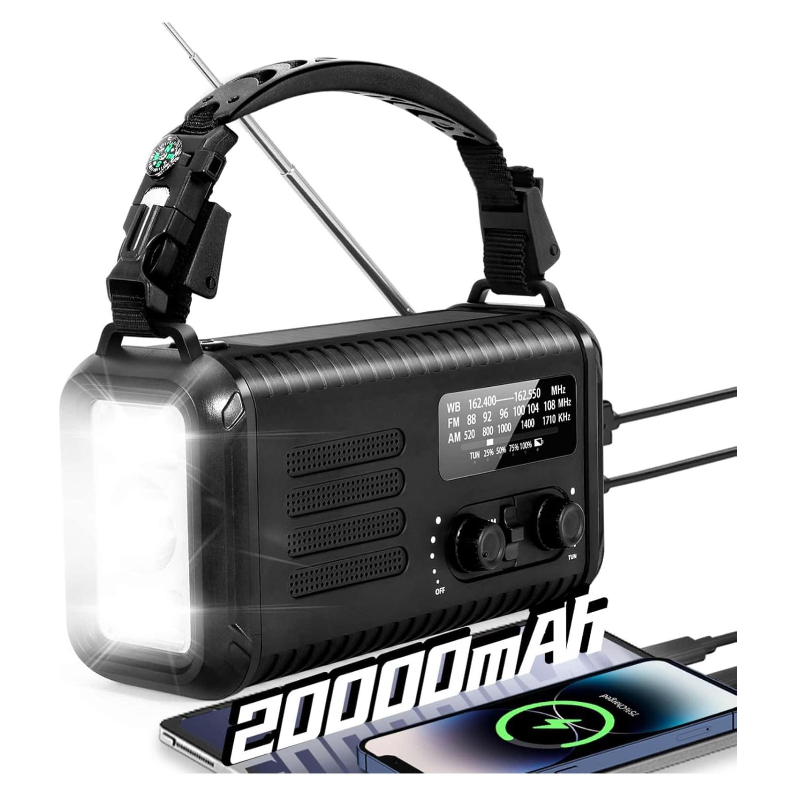 Radio de Emergencia iRonsnow Condor 1 20000mAh Solar NOAA