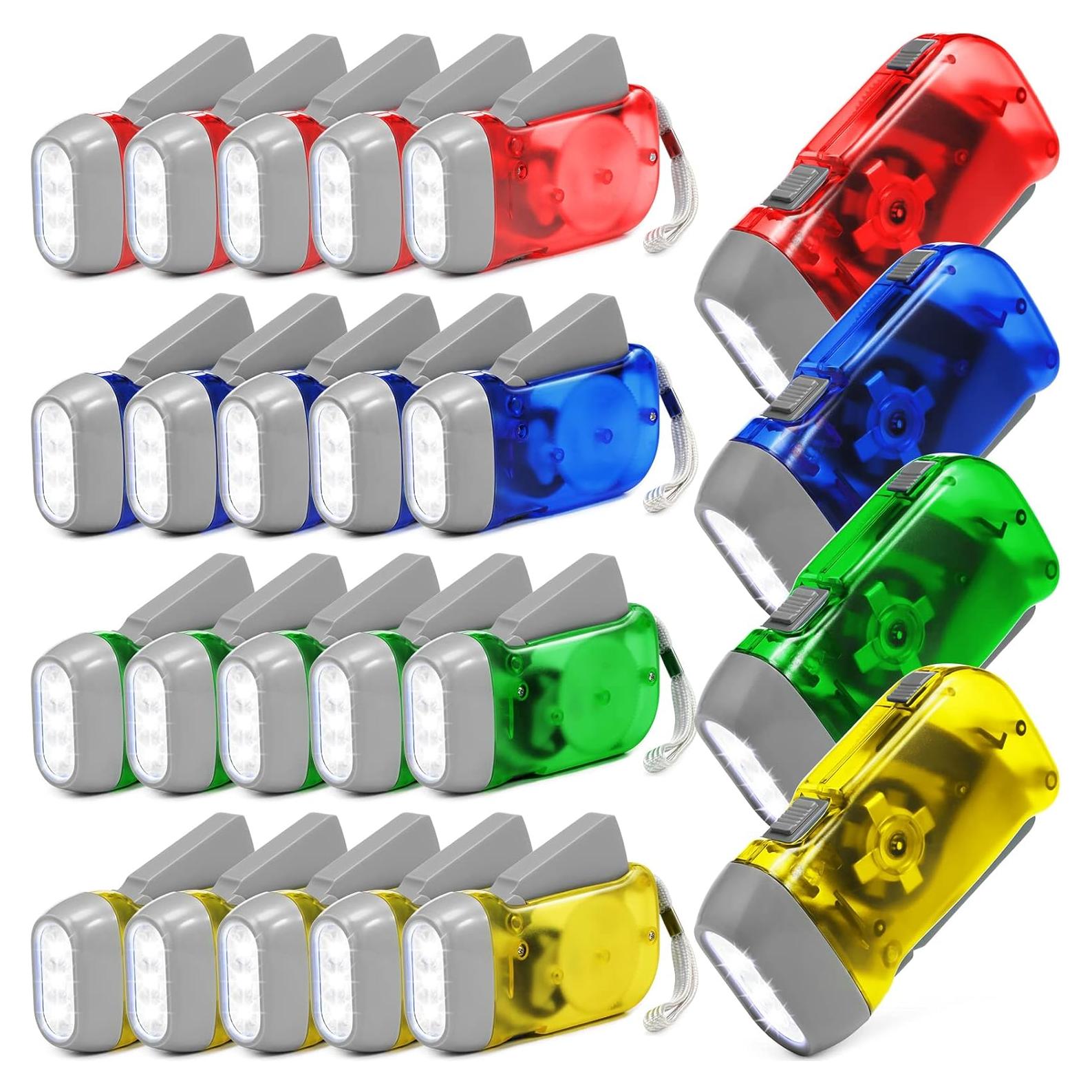 Linterna de Manivela Mudder 24 Piezas LED Carga Dynamo