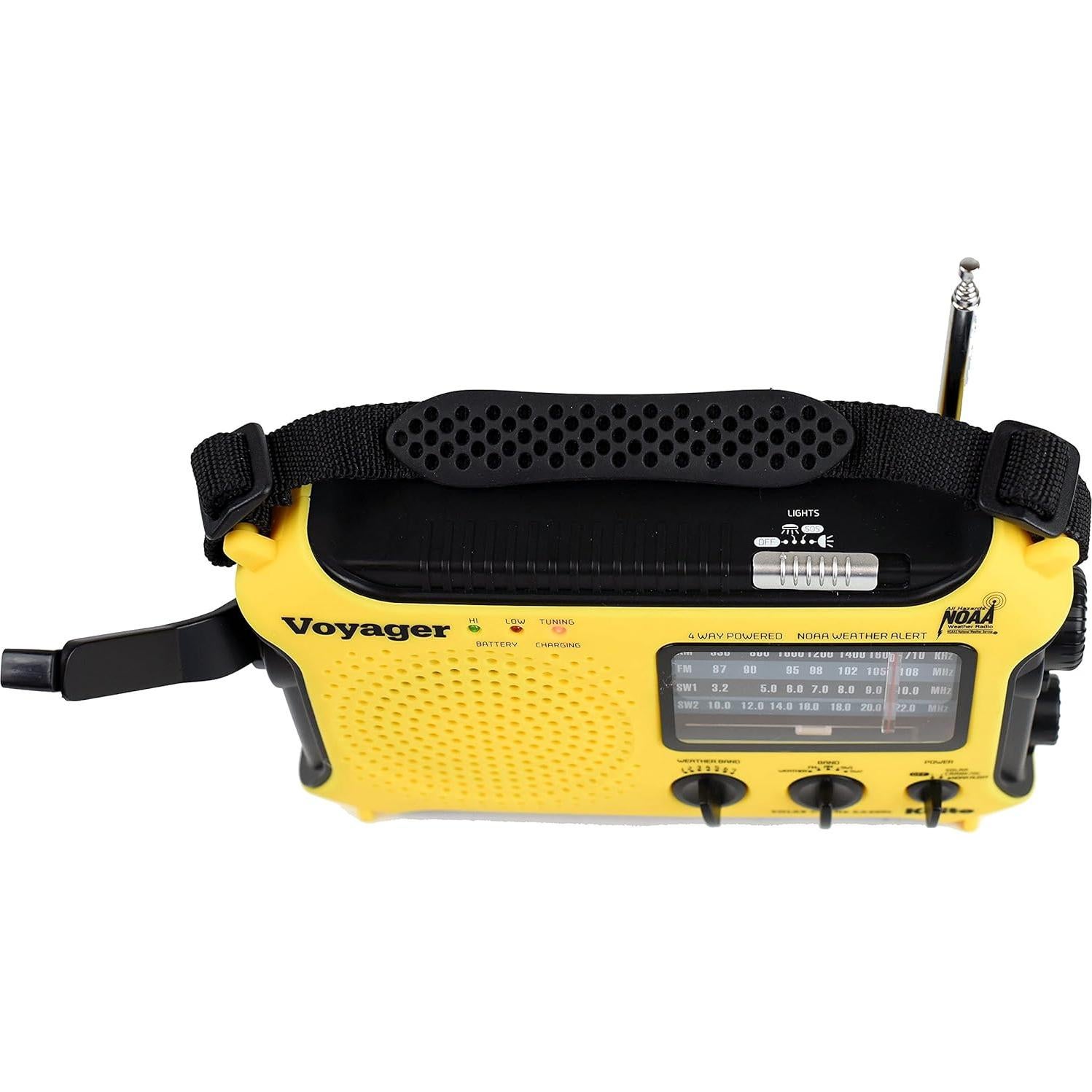 Radio de Emergencia Kaito KA500L AM/FM/SW NOAA Solar y Dynamo