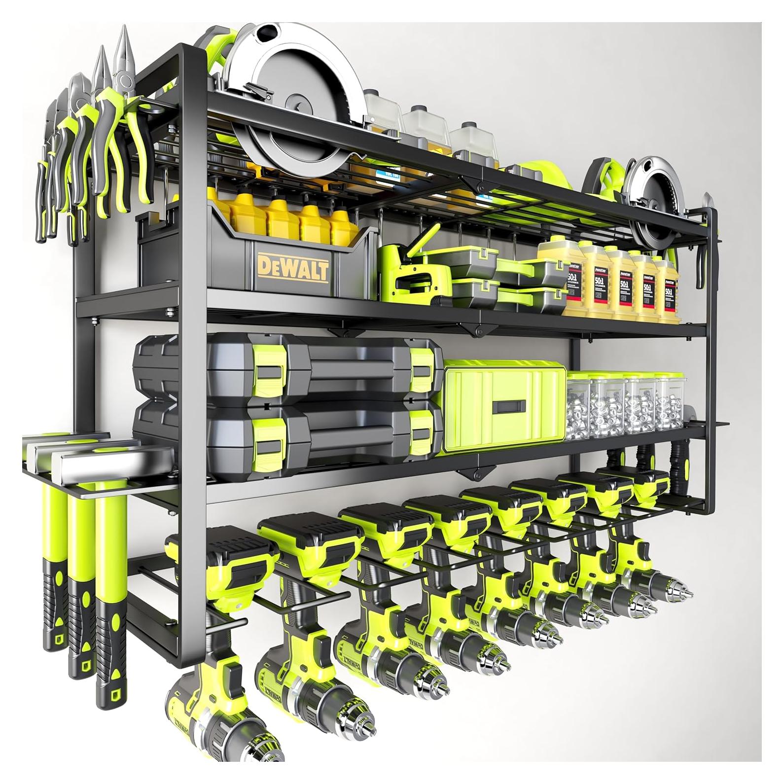 Estante Montado en Pared Hipidian para Herramientas 4 Niveles